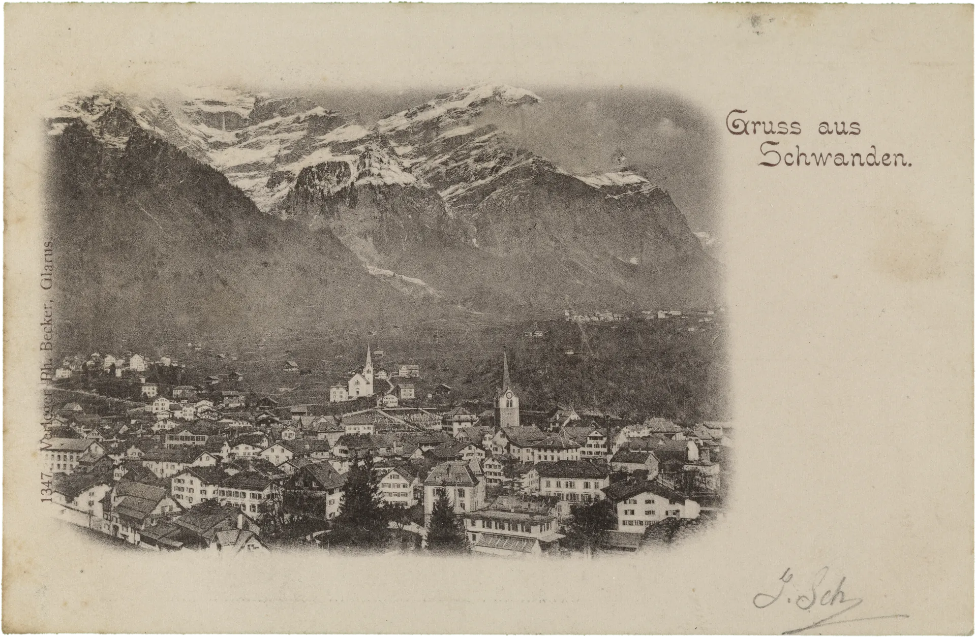 Gruss aus Schwanden – Vorderseite
