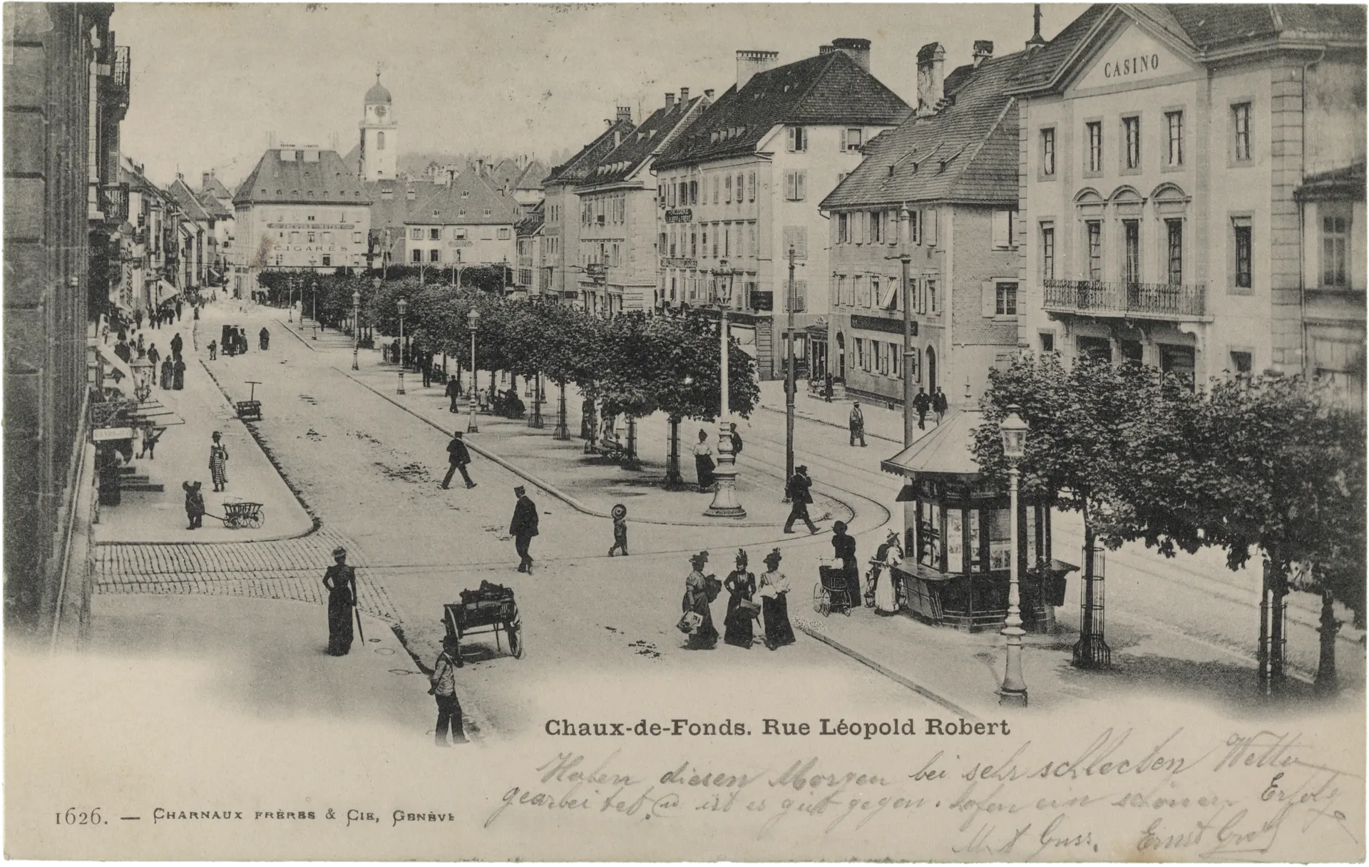 Chaux-de-Fonds. Rue Léopold Robert – Vorderseite
