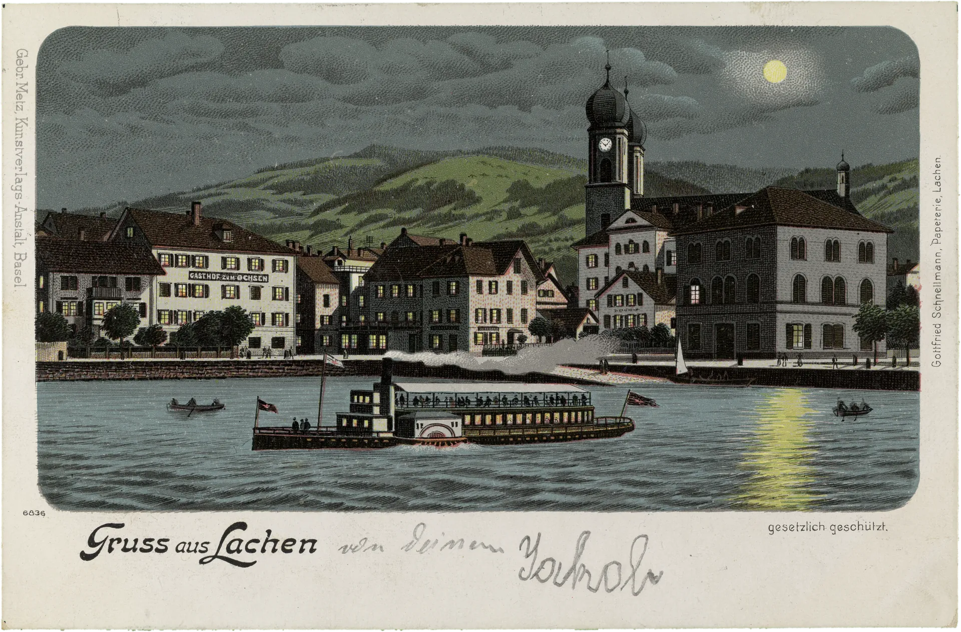 Gruss aus Lachen – Vorderseite
