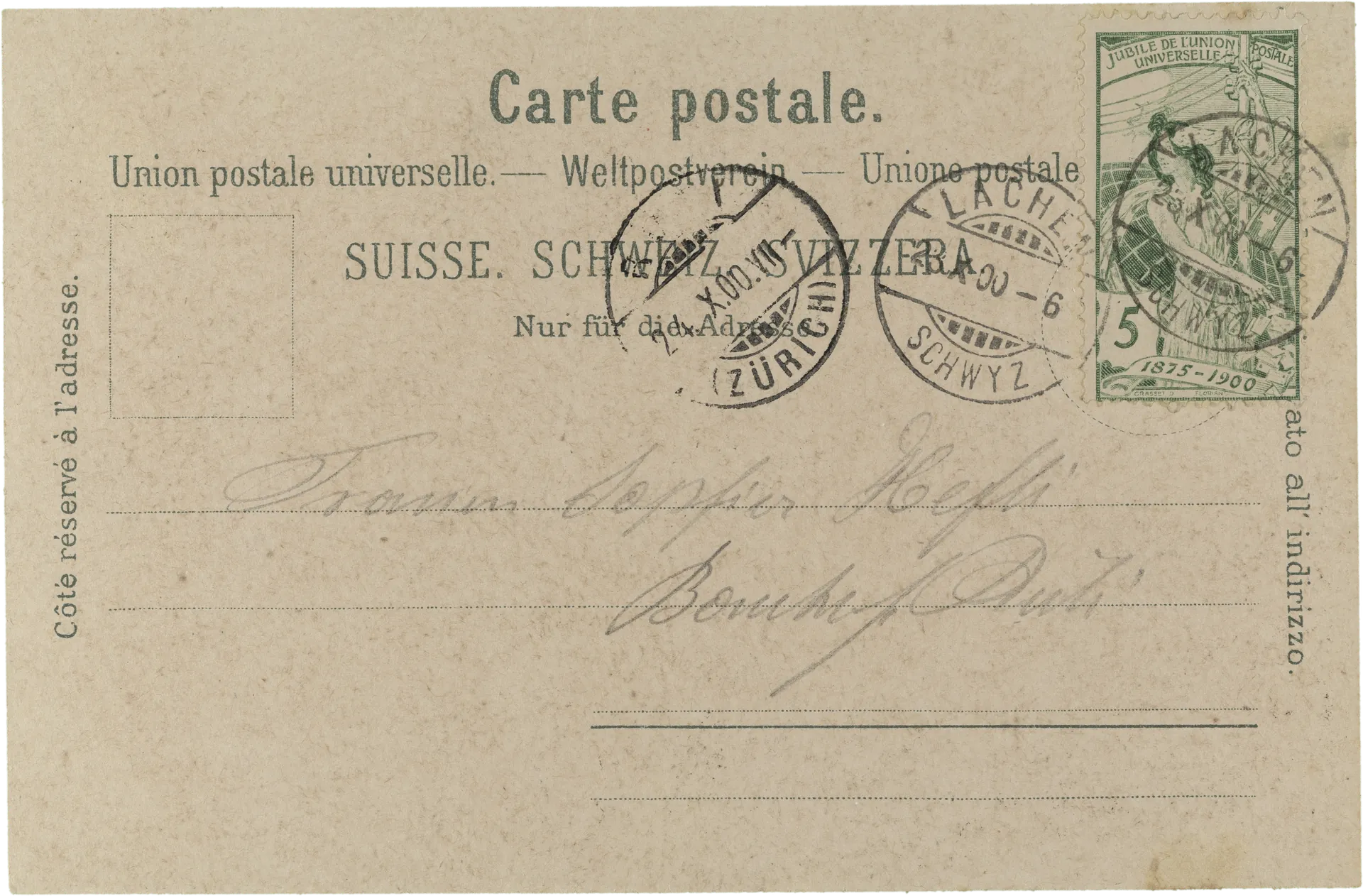 Gruss aus Lachen – Rückseite