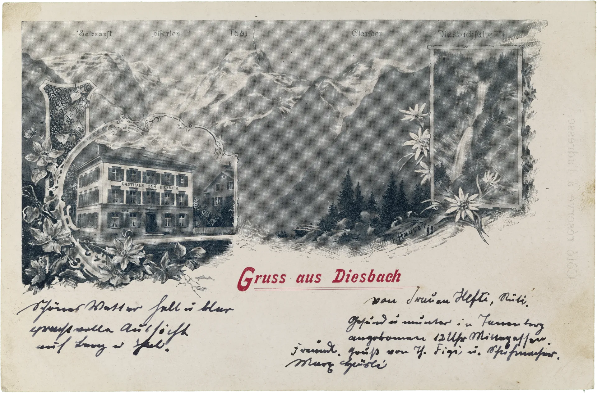 Gruss aus Diesbach – Vorderseite