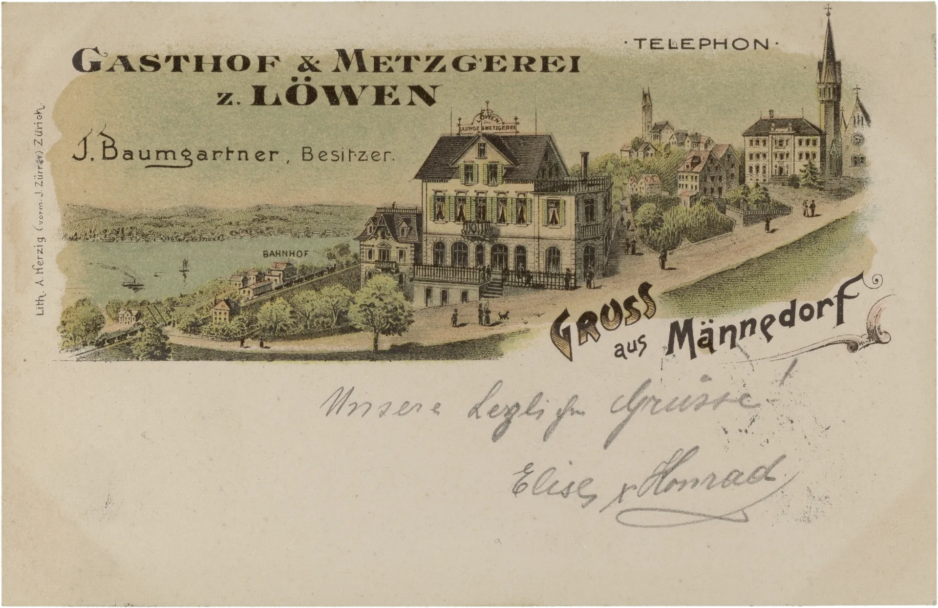 Gasthof & Metzgerei z. Löwen – Vorderseite