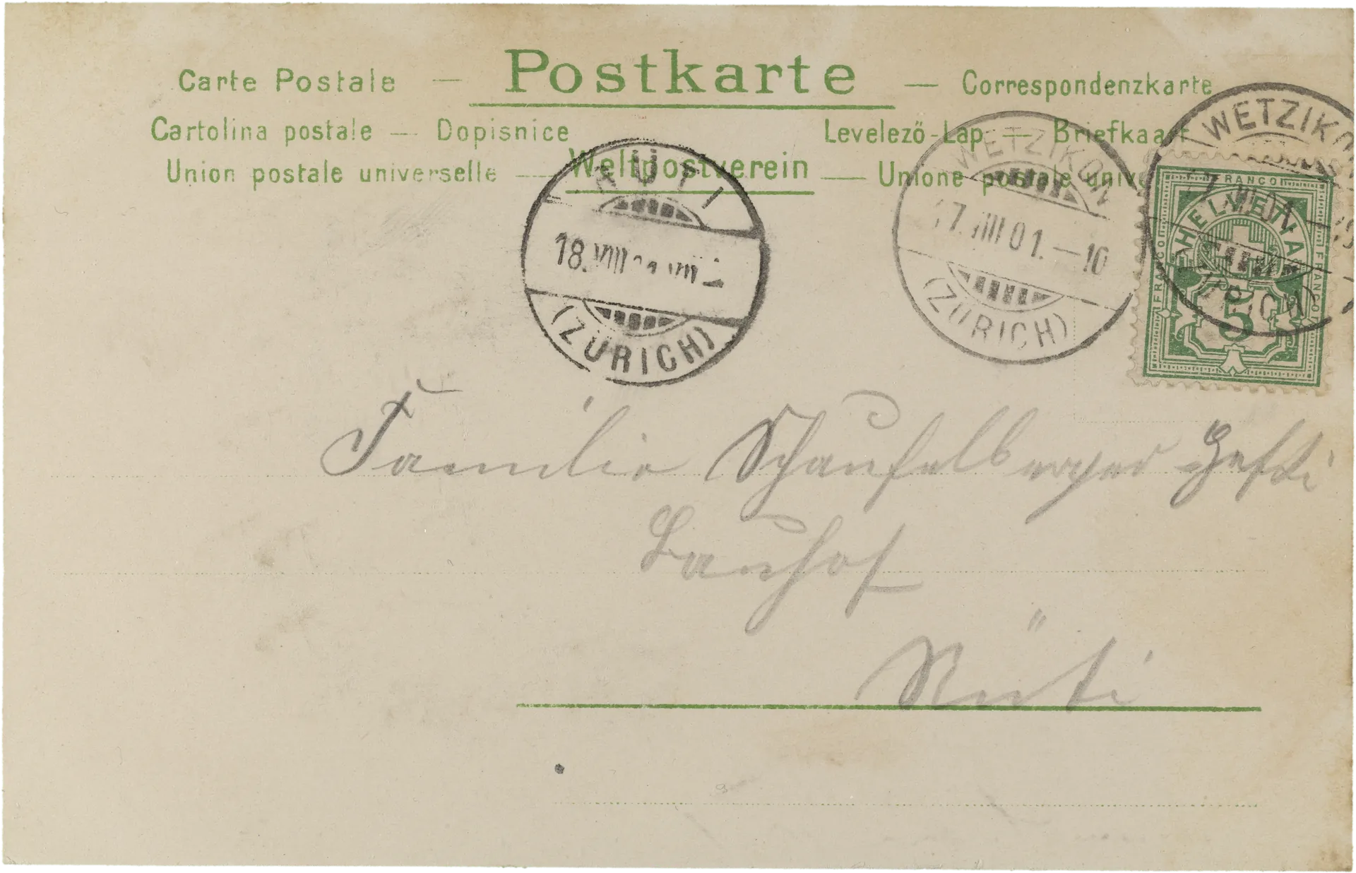 Trompeter von Säckingen – Rückseite
