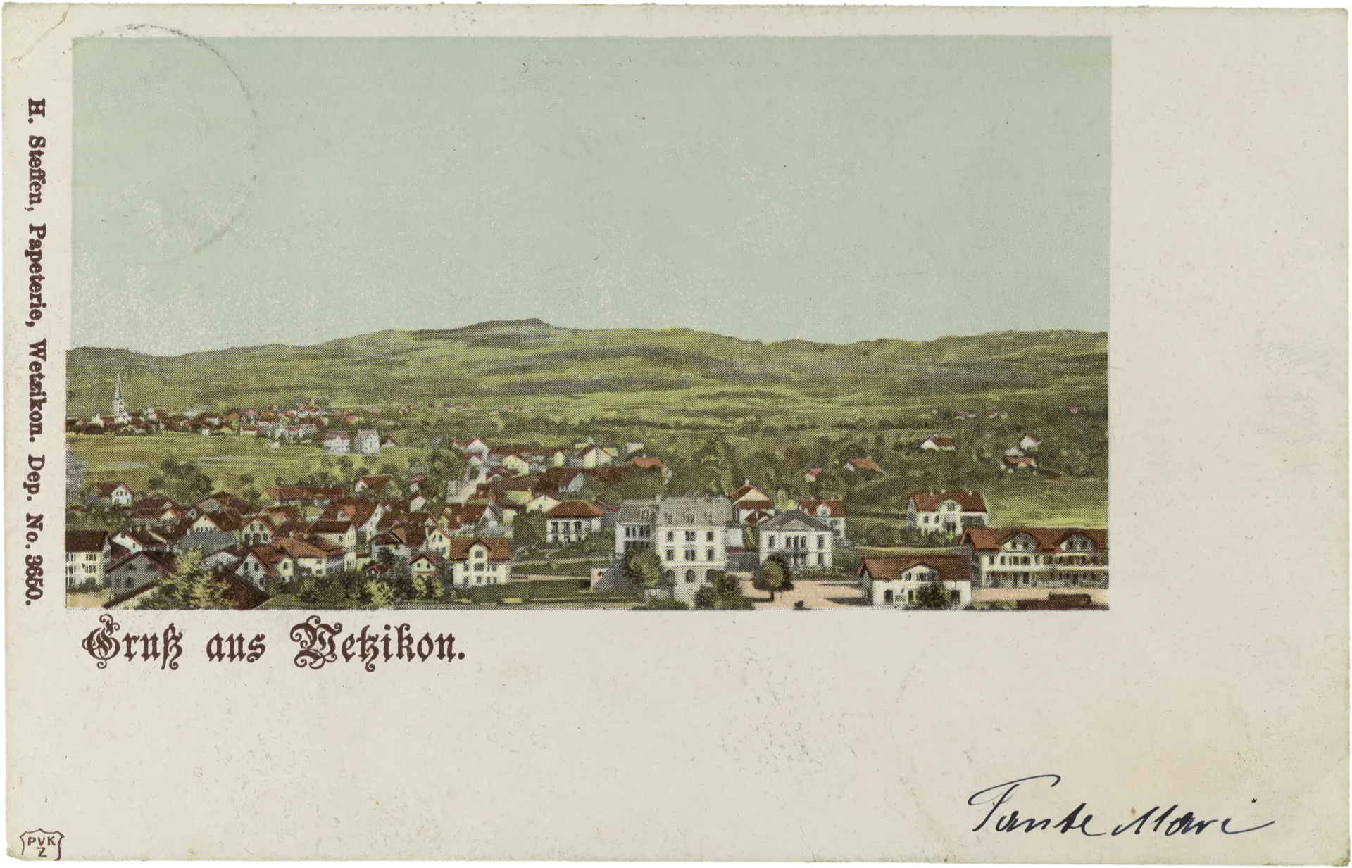 Gruss aus Wetzikon – Vorderseite