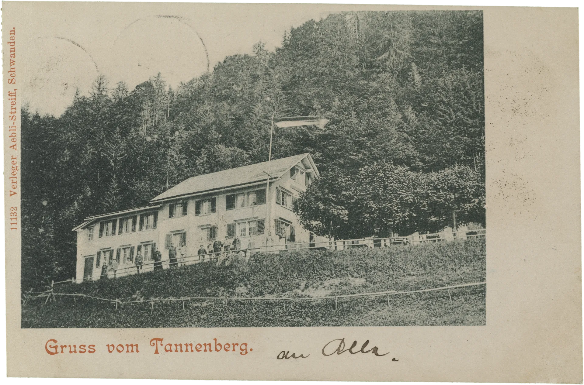 Gruss vom Tannenberg – Vorderseite
