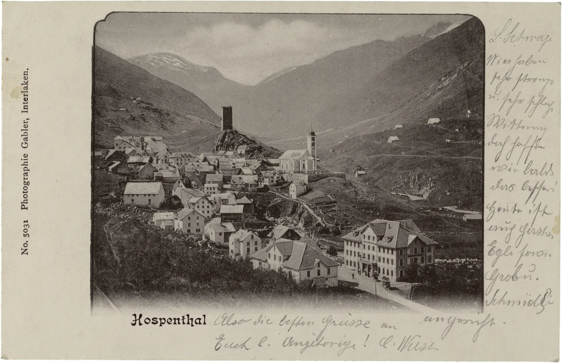 Hospenthal – Vorderseite