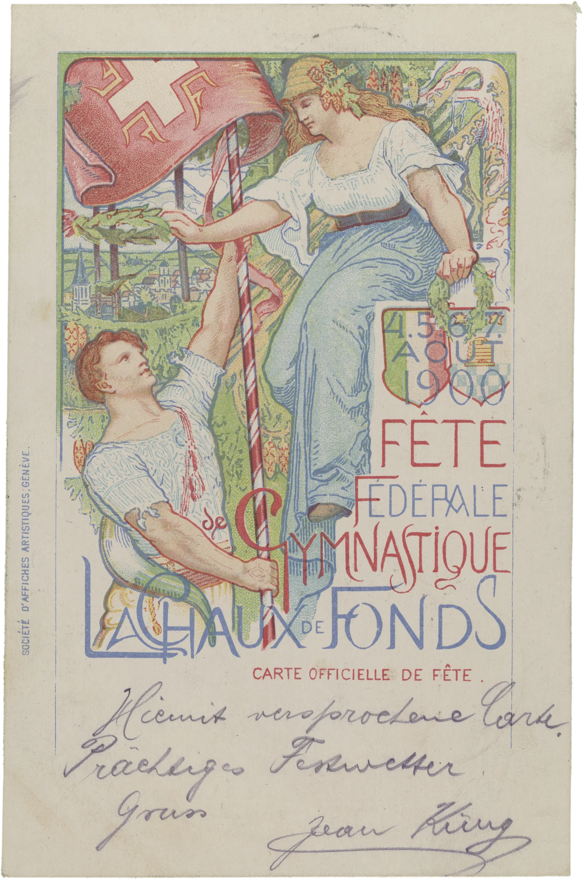 Fête Fédérale Gymnastique La Chaux de Fonds – Vorderseite