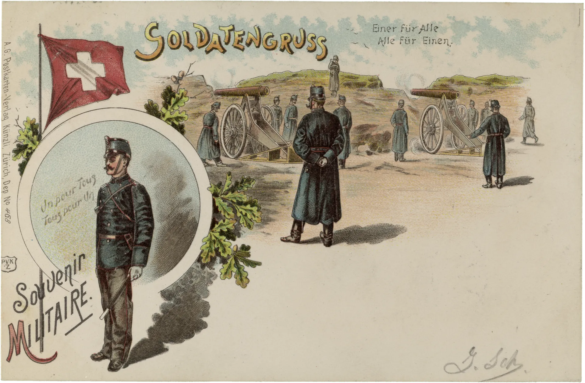 Soldatengruss – Vorderseite
