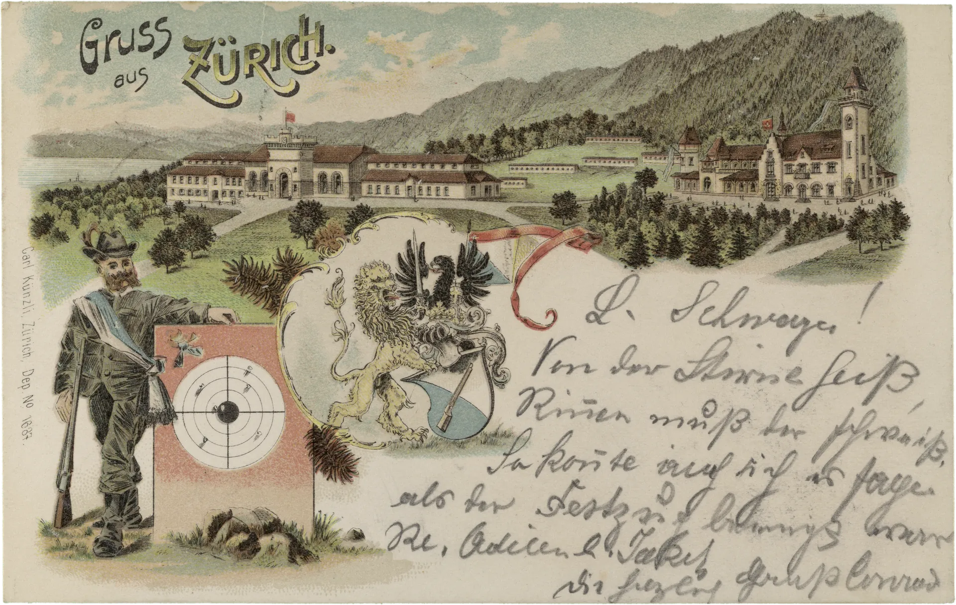 Gruss aus Zürich – Vorderseite