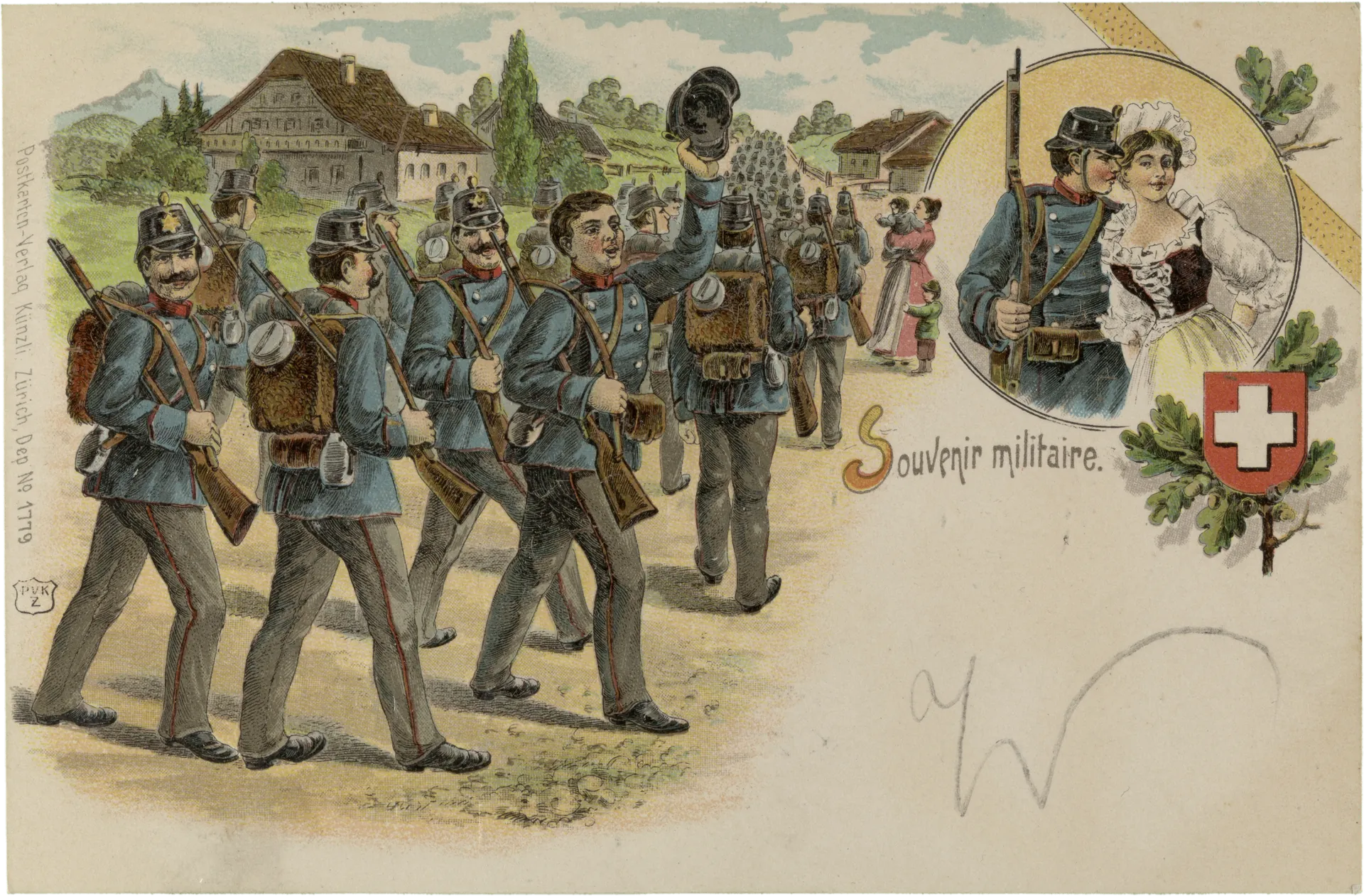 Souvenir militaire – Vorderseite