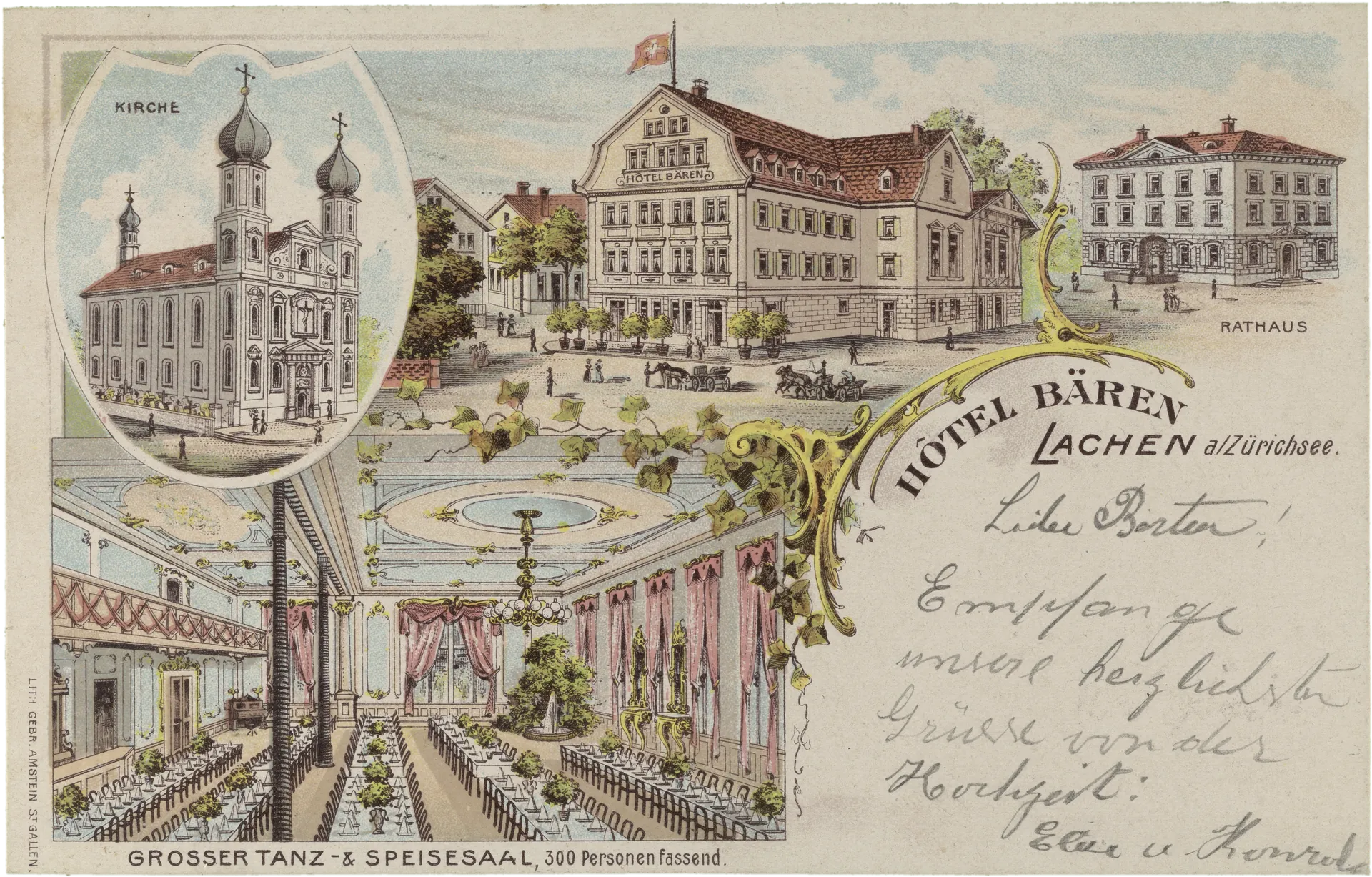 Hôtel Bären Lachen a/Zürichsee. – Vorderseite