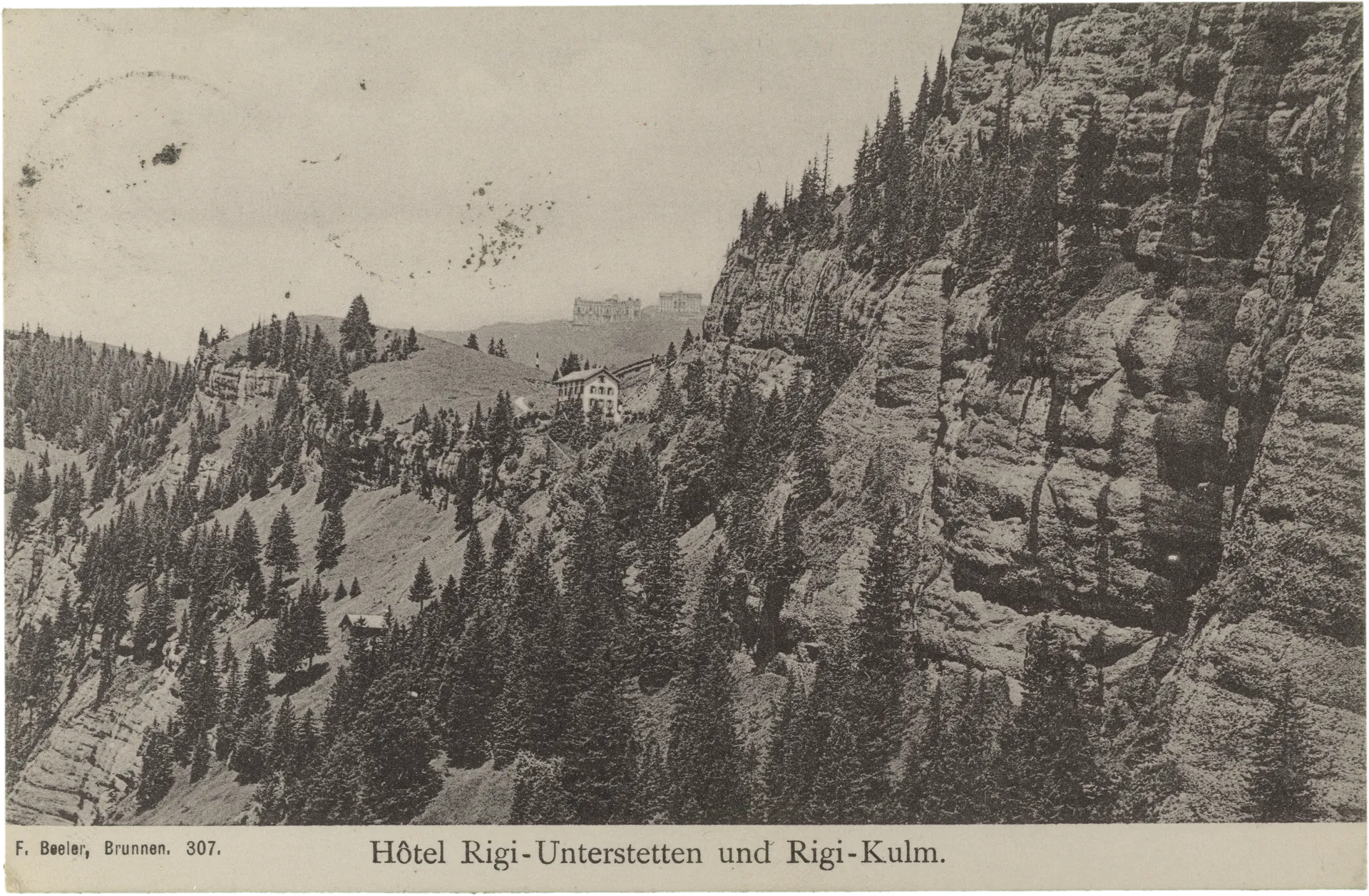 Hôtel Rigi-Unterstetten und Rigi-Kulm – Vorderseite