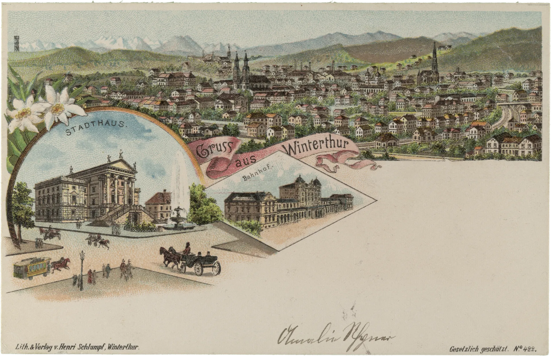 Gruss aus Winterthur – Vorderseite