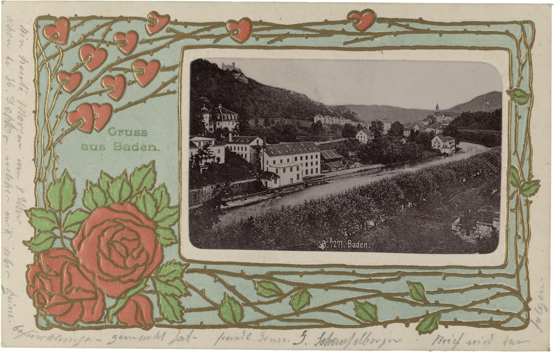 Gruss aus Baden. – Vorderseite