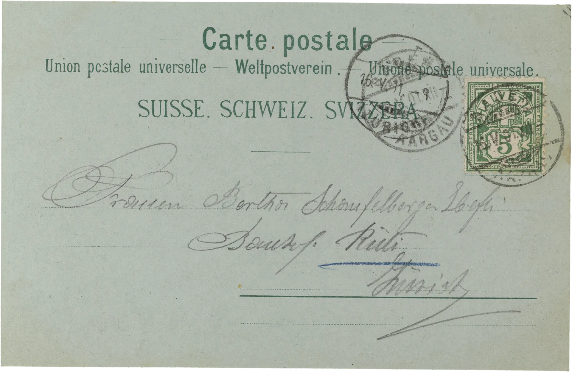 Gruss aus Dürrenaesch – Rückseite