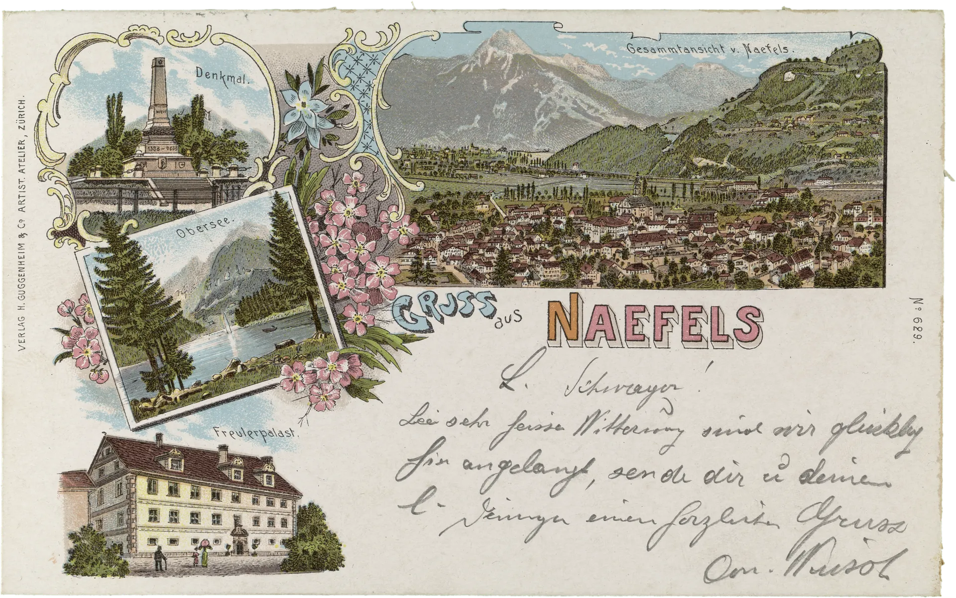 Gruss aus Naefels – Vorderseite