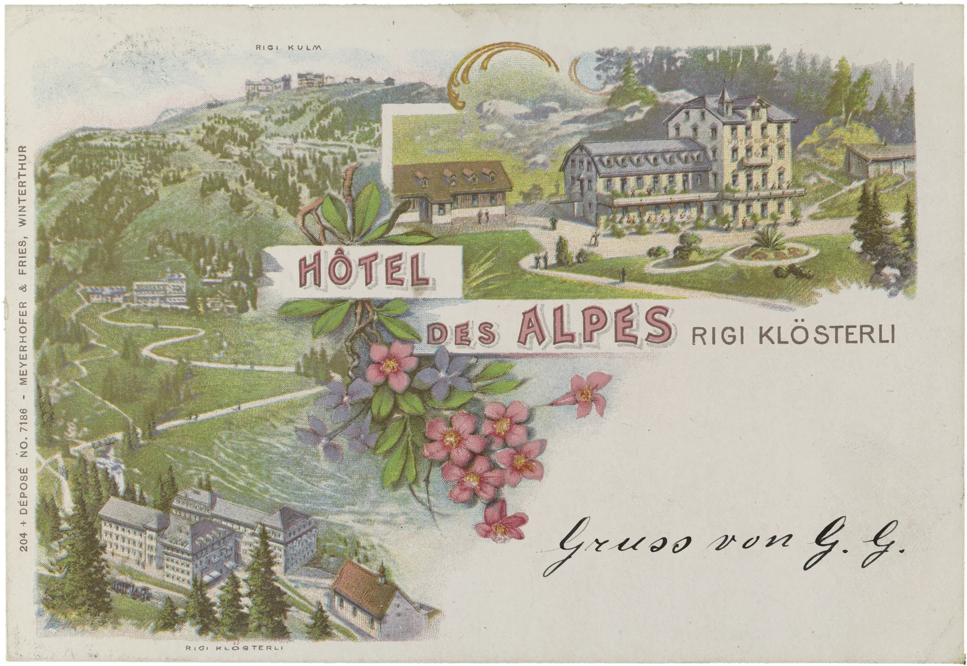 Hôtel des Alpes Rigi Klösterli – Vorderseite