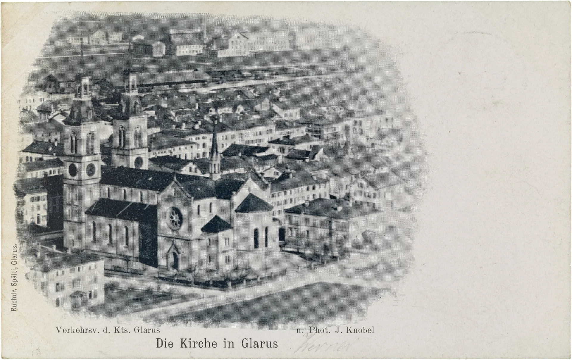 Die Kirche in Glarus – Vorderseite