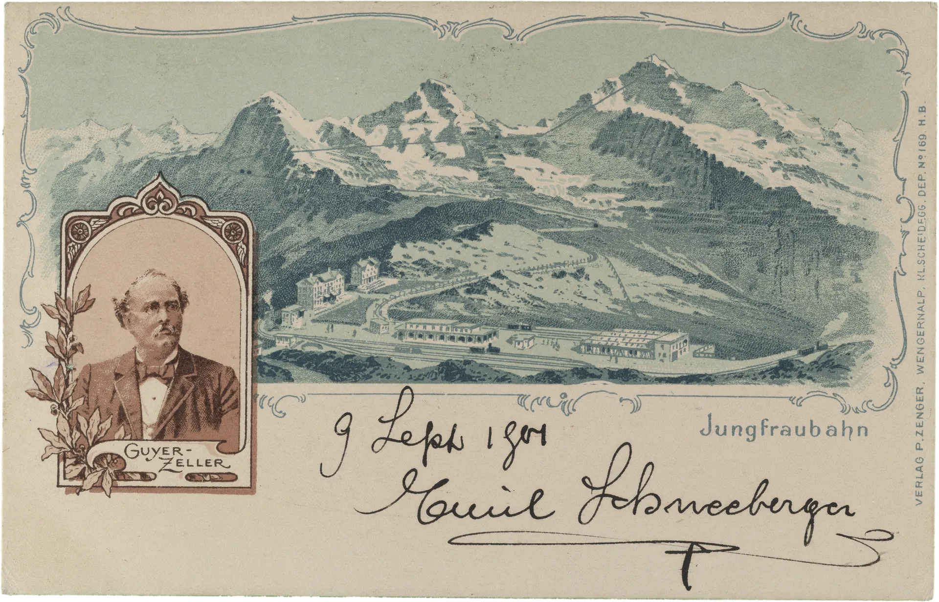 Jungfraubahn. Guyer-Zeller – Vorderseite