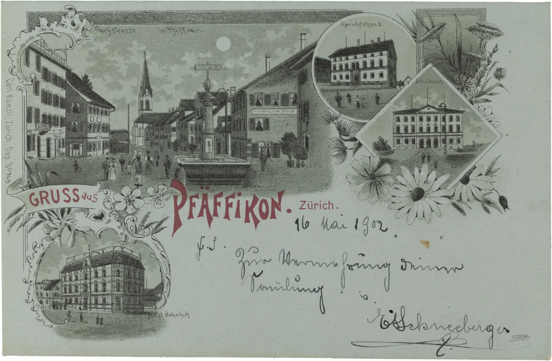 Gruss aus Pfäffikon. Zürich – Vorderseite