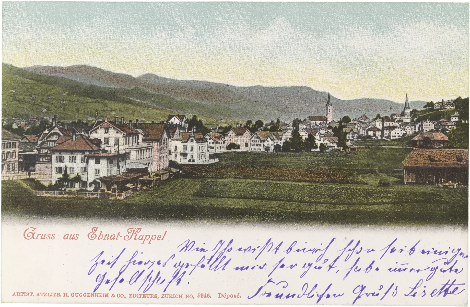 Gruss aus Ebnat-Kappel – Vorderseite