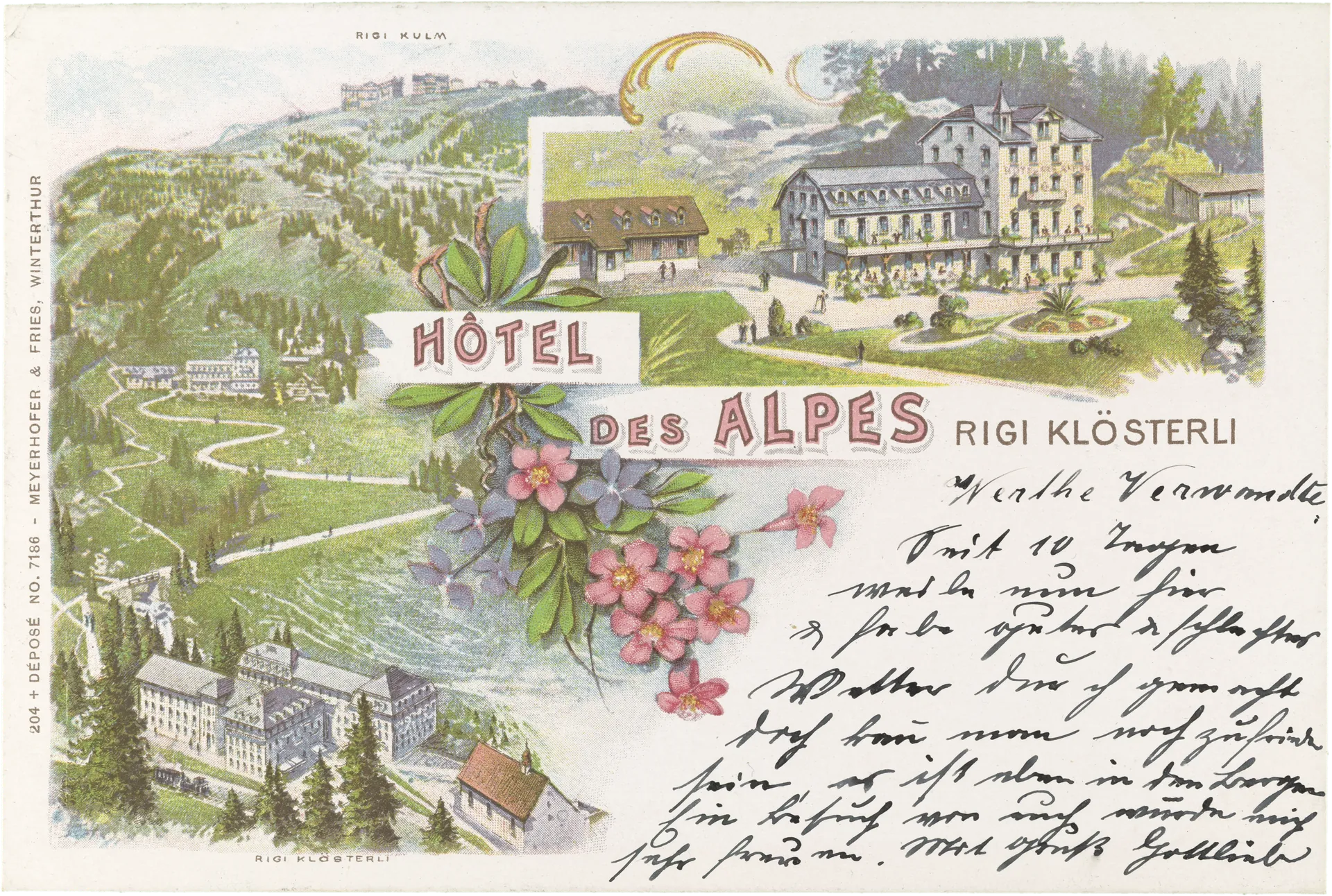 Hôtel des Alpes Rigi Klösterli – Vorderseite
