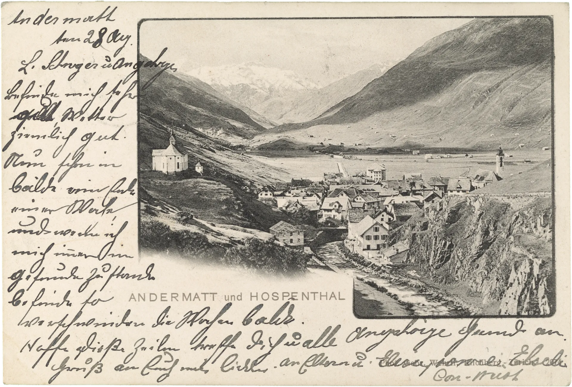 Andermatt und Hospenthal – Vorderseite
