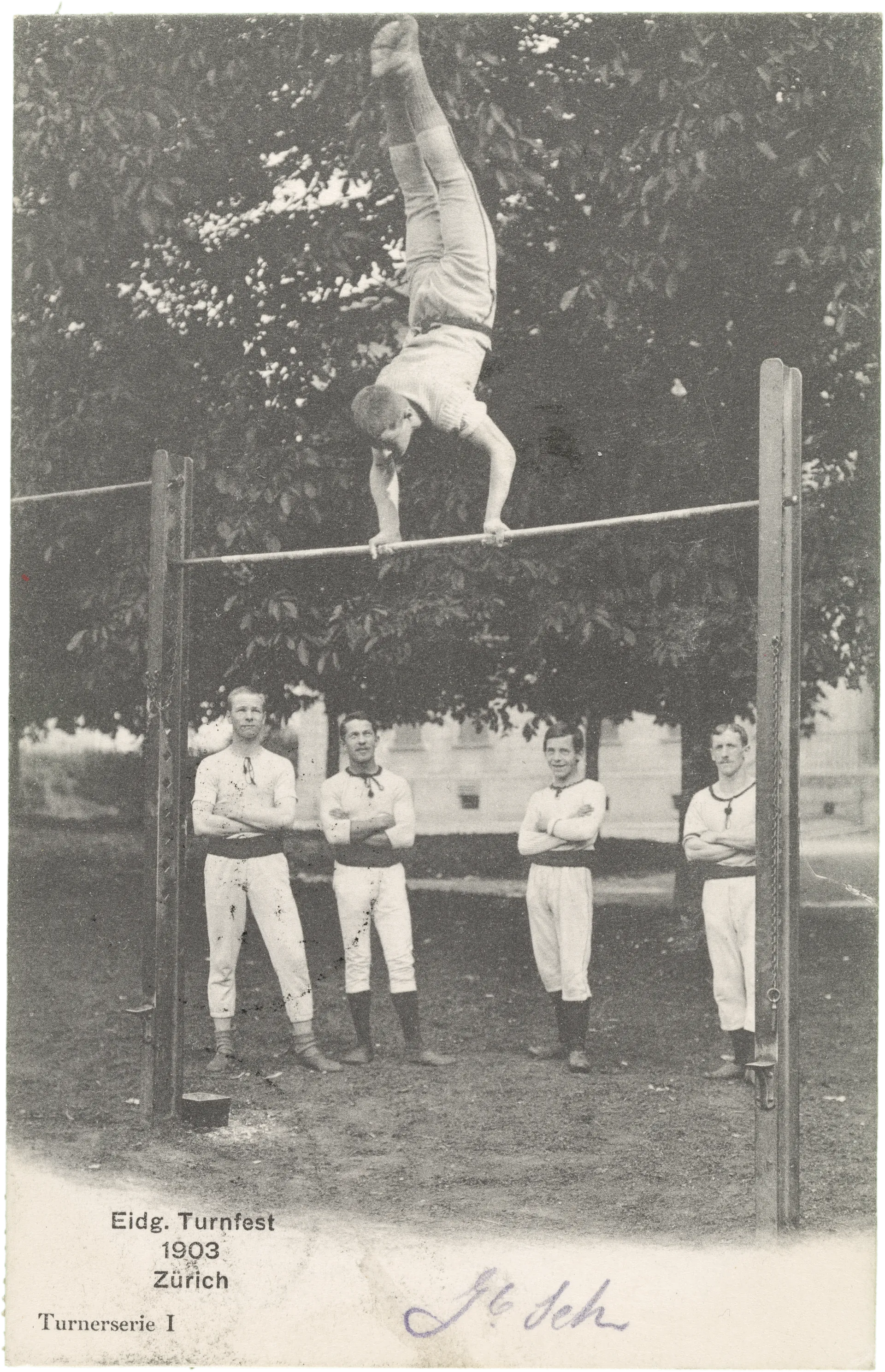 Eidg. Turnfest 1903 Zürich, Turnerserie I. – Vorderseite