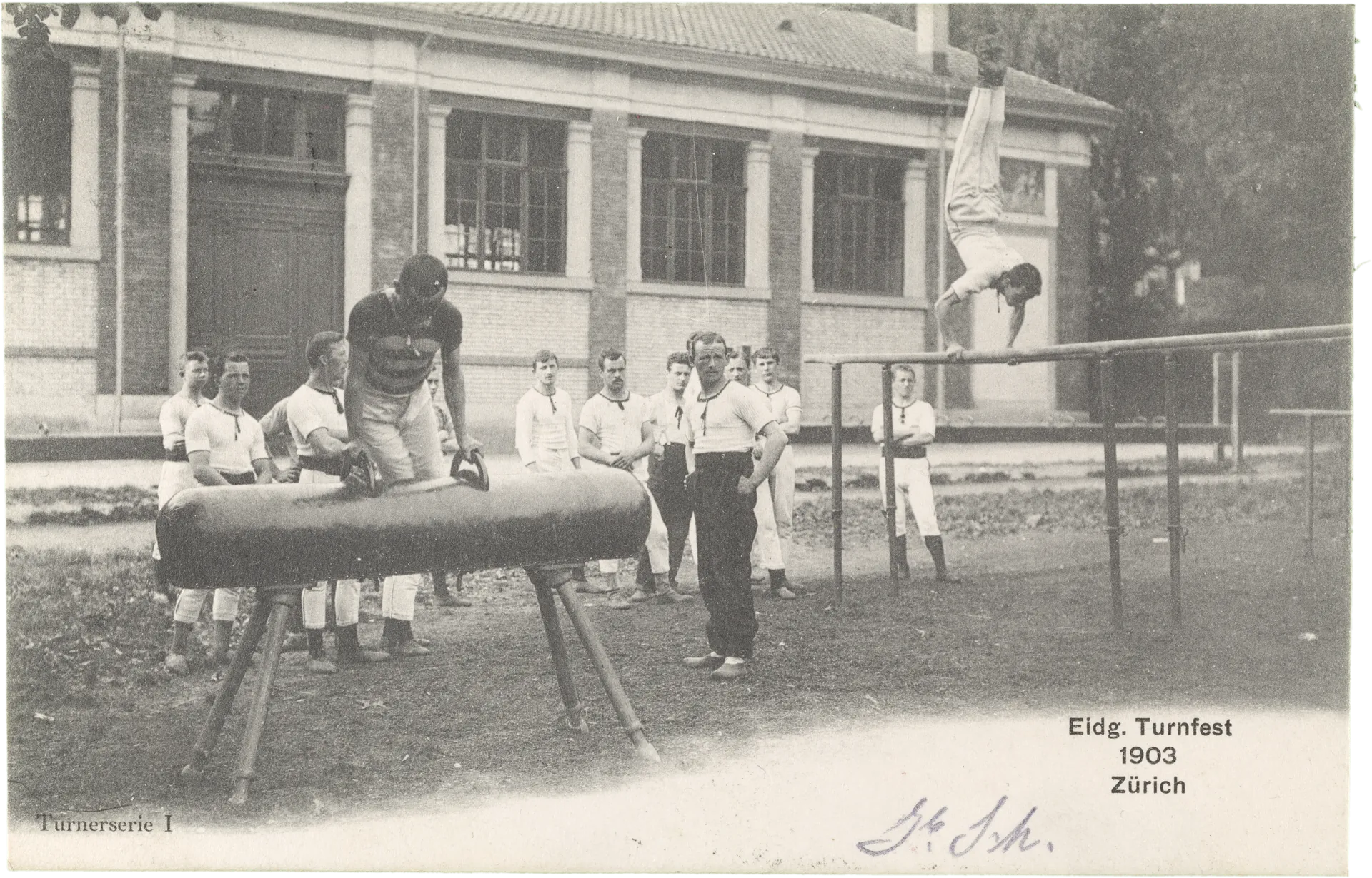 Eidg. Turnfest 1903 Zurich, Turnserie 1. – Vorderseite