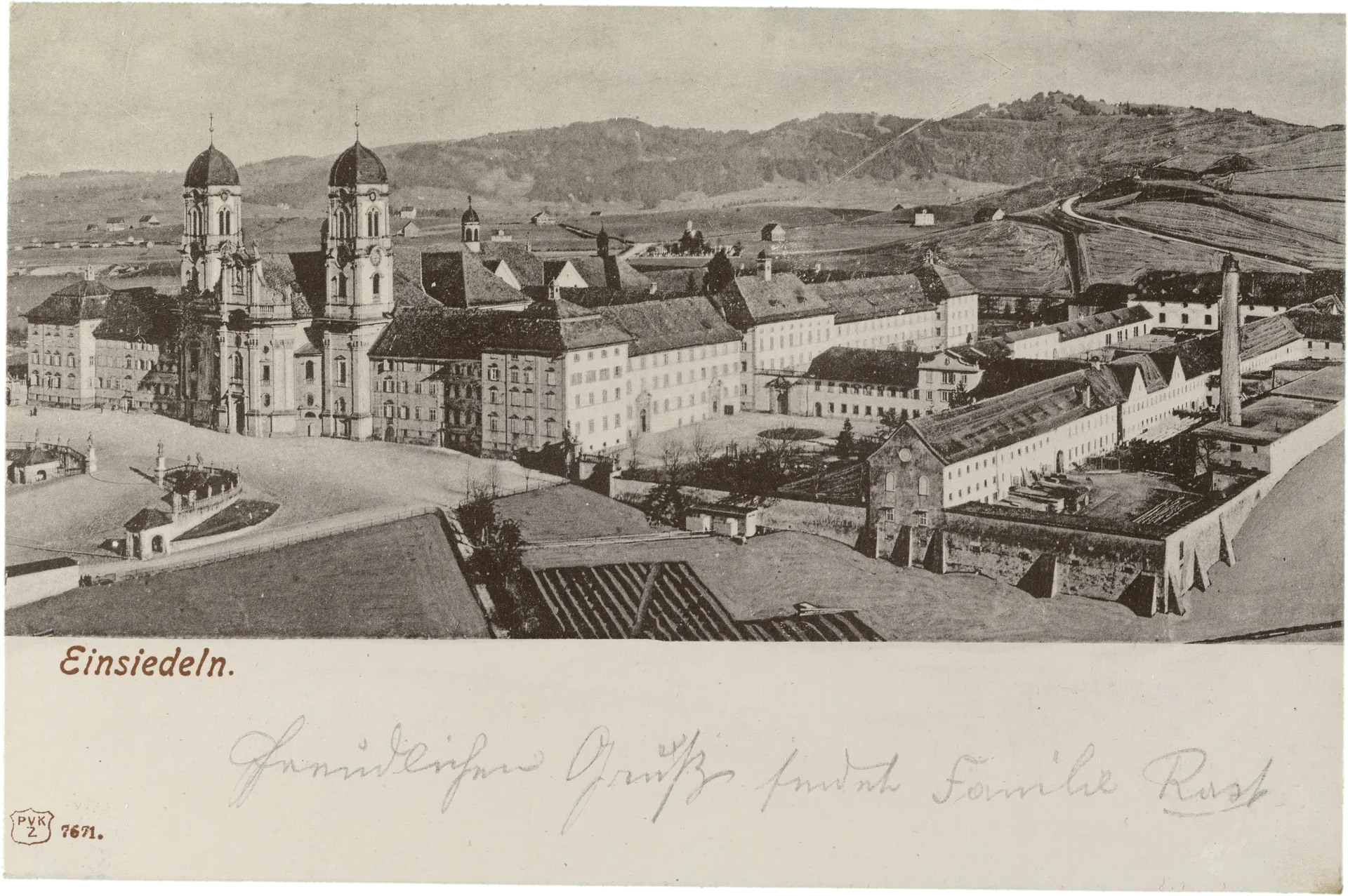 Einsiedeln. – Vorderseite