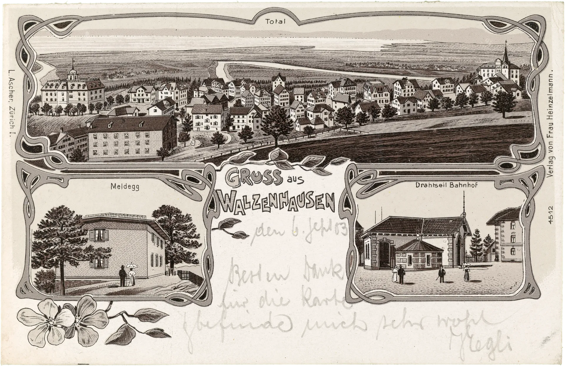 Gruss aus Walzenhausen – Vorderseite