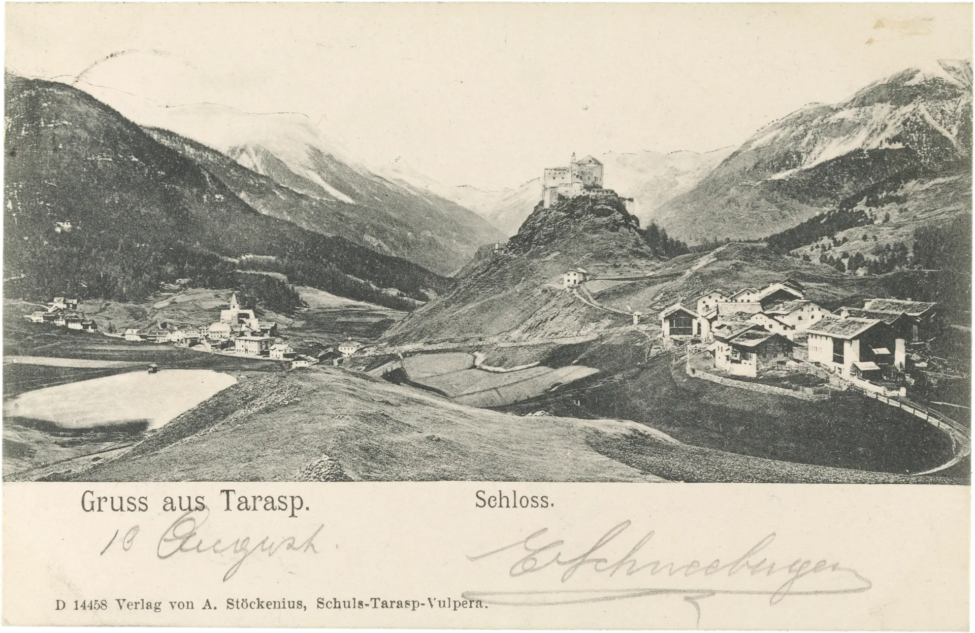 Gruss aus Tarasp – Vorderseite