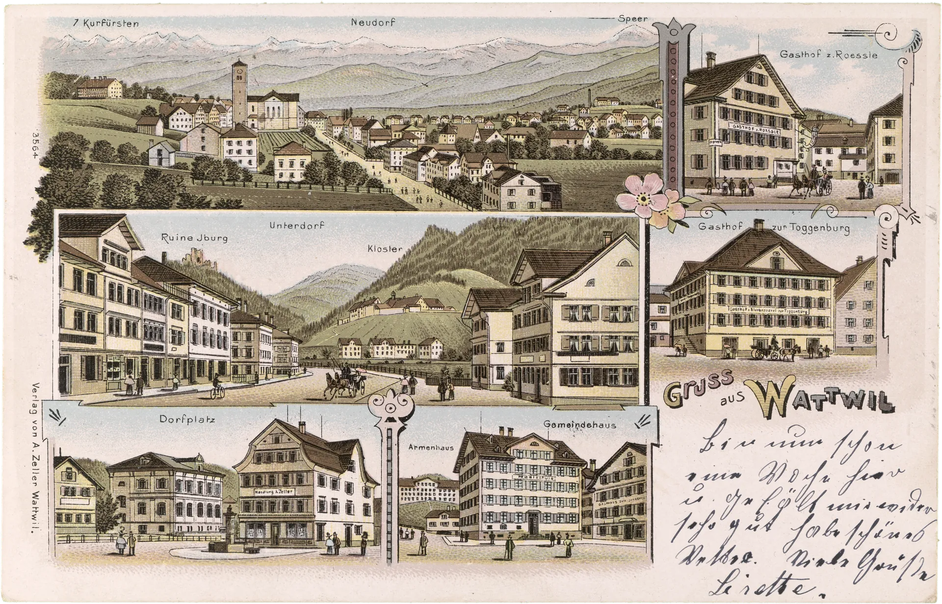 Gruss aus Wattwil – Vorderseite