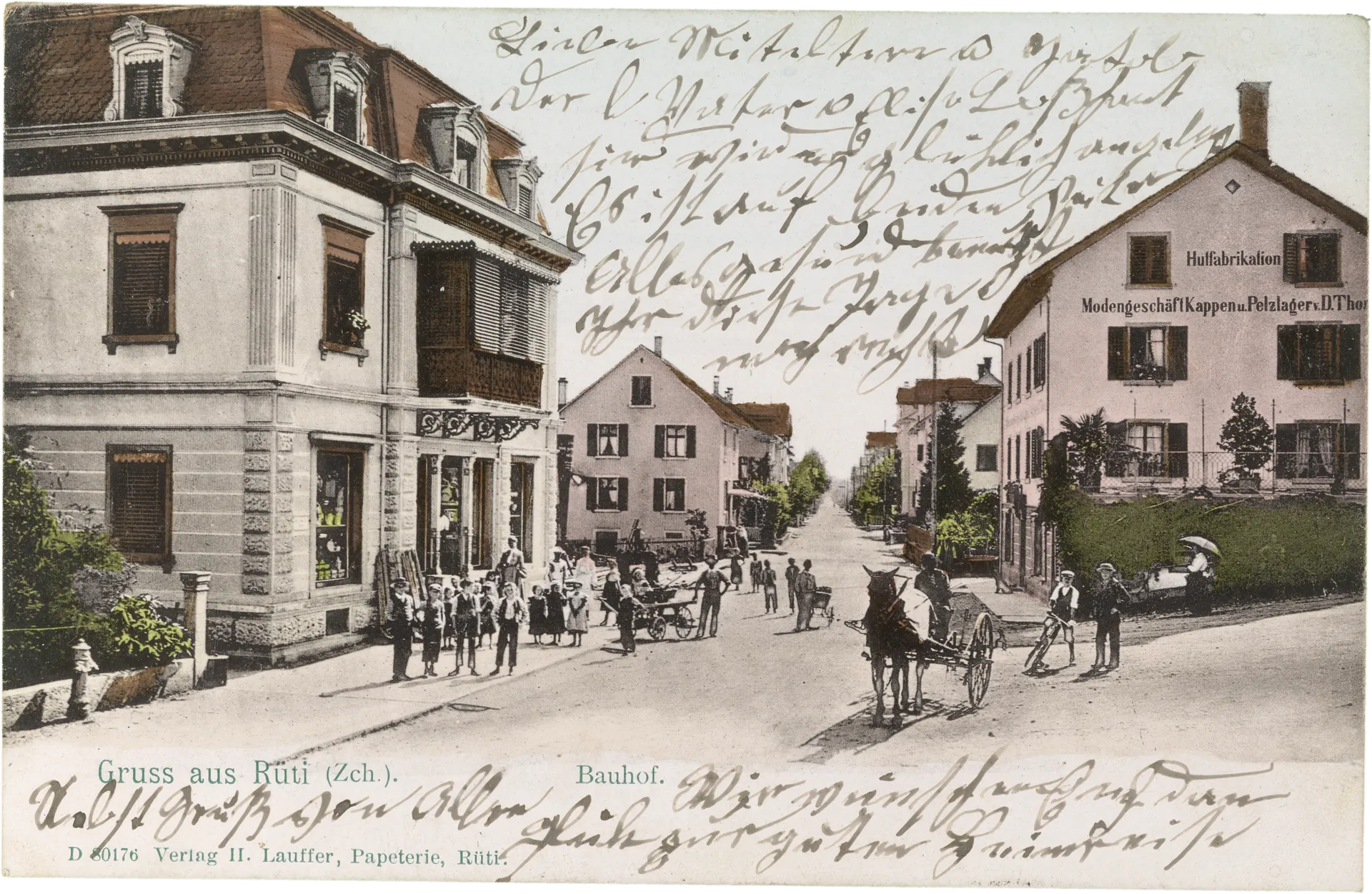 Gruss aus Rüti (Zch.) Bauhof – Vorderseite