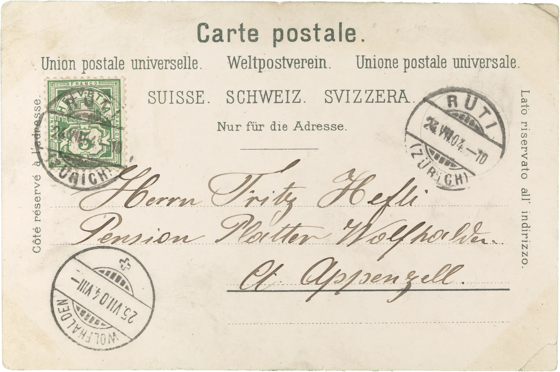 Rüti – Rückseite
