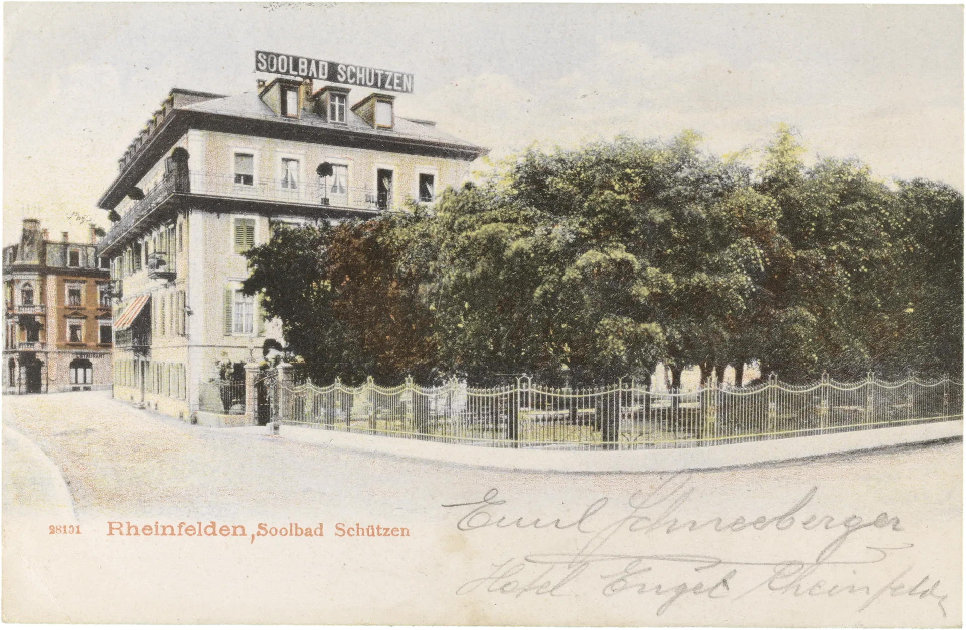 Rheinfelden, Soolbad Schützen – Vorderseite