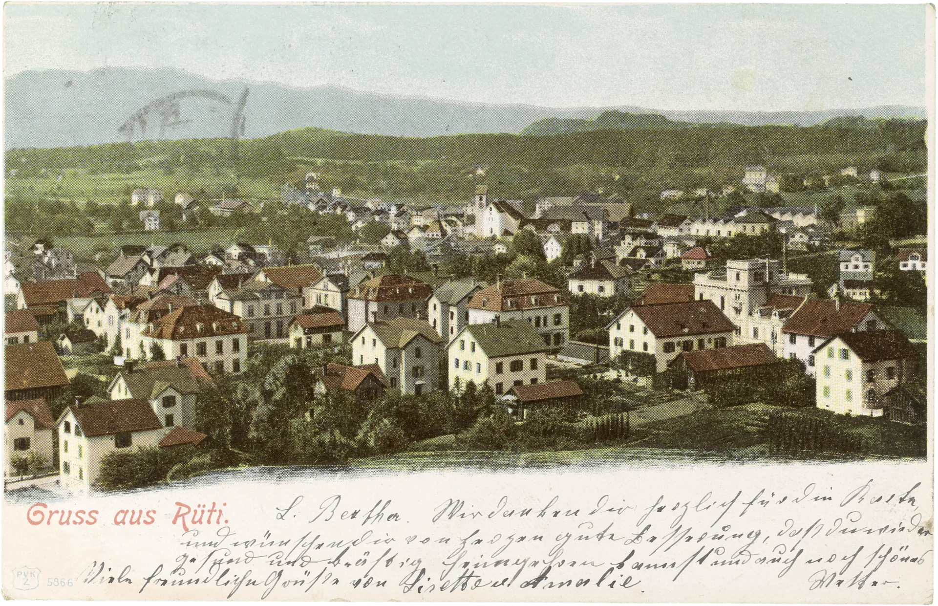Gruss aus Rüti – Vorderseite