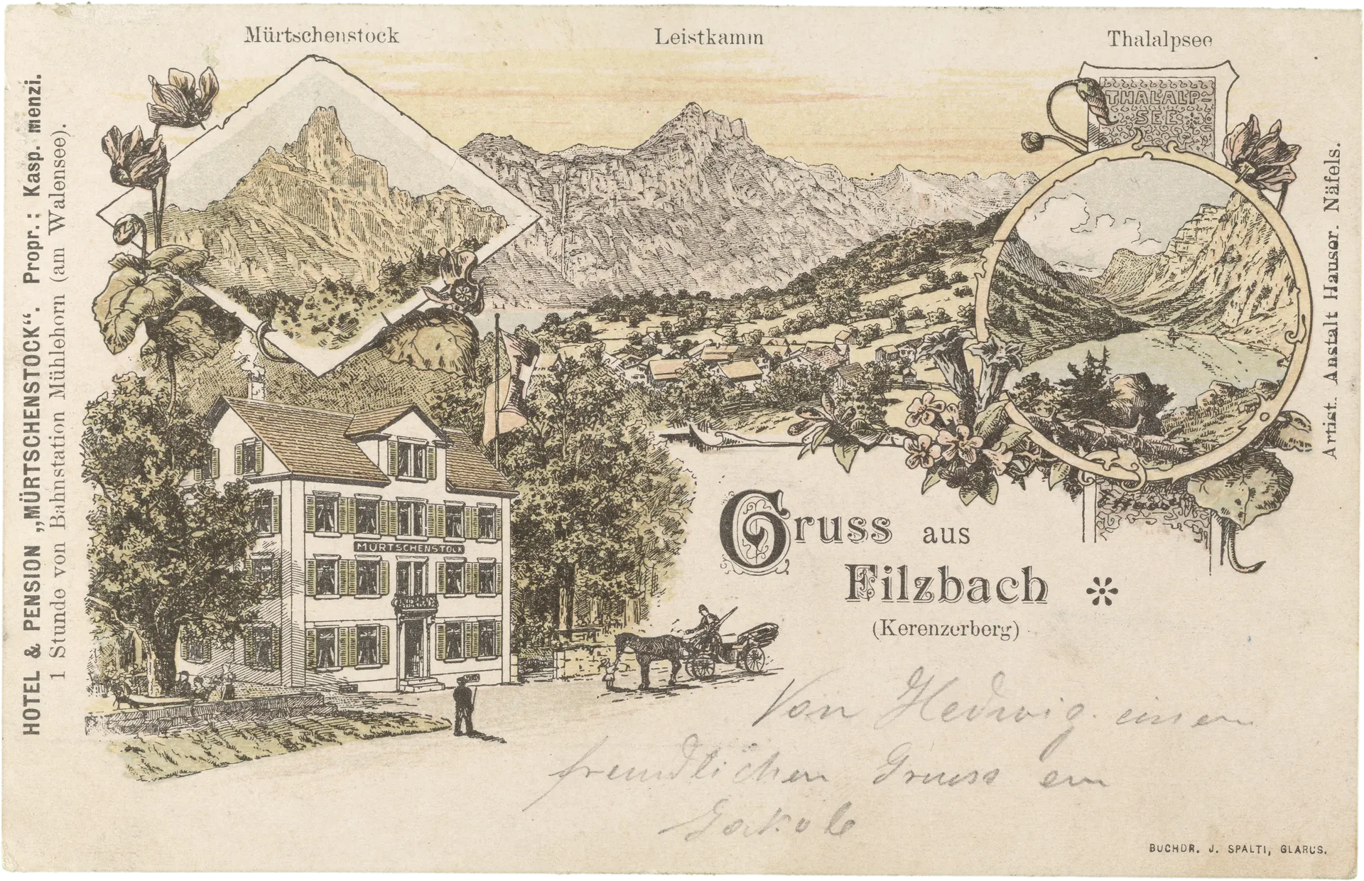 Gruss aus Filzbach – Vorderseite