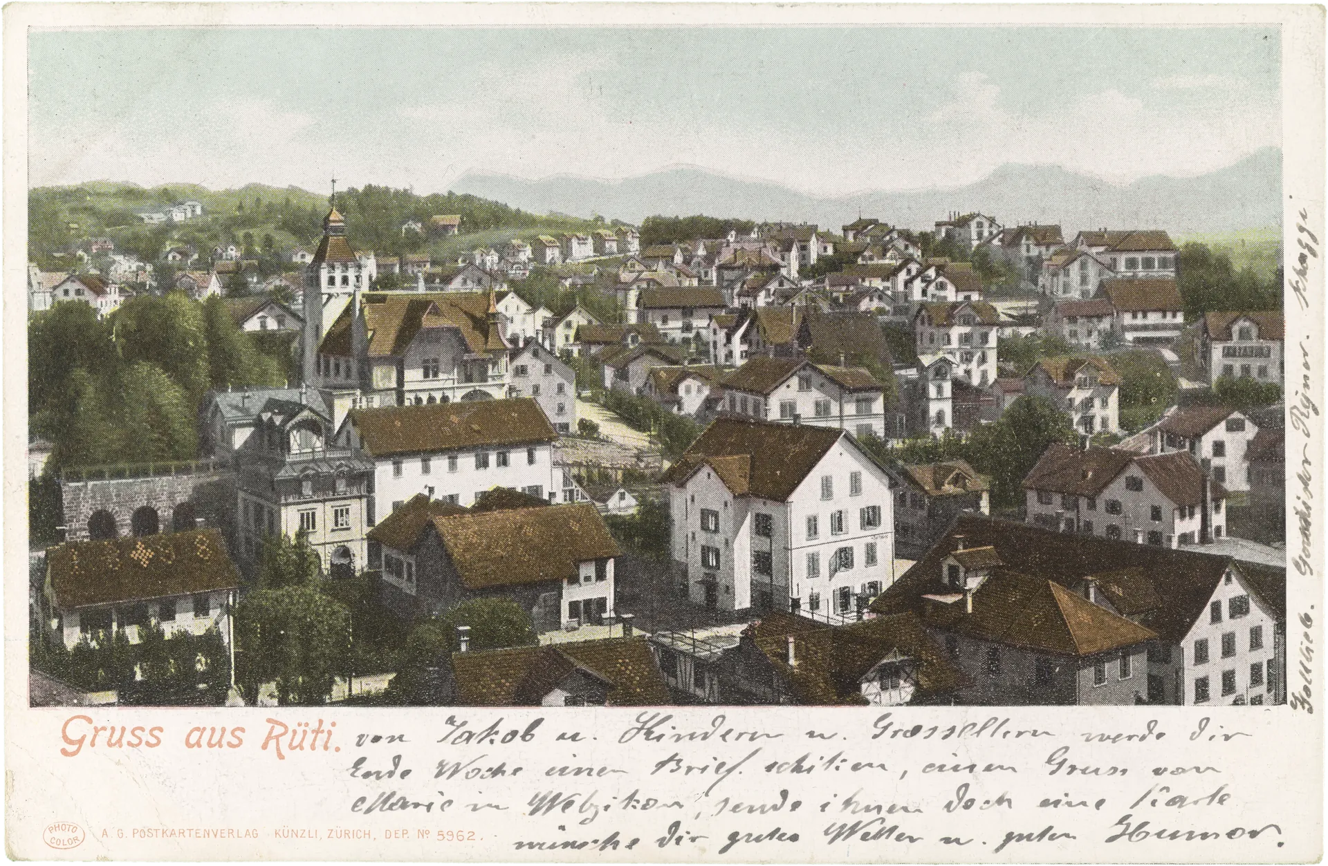 Gruss aus Rüti – Vorderseite