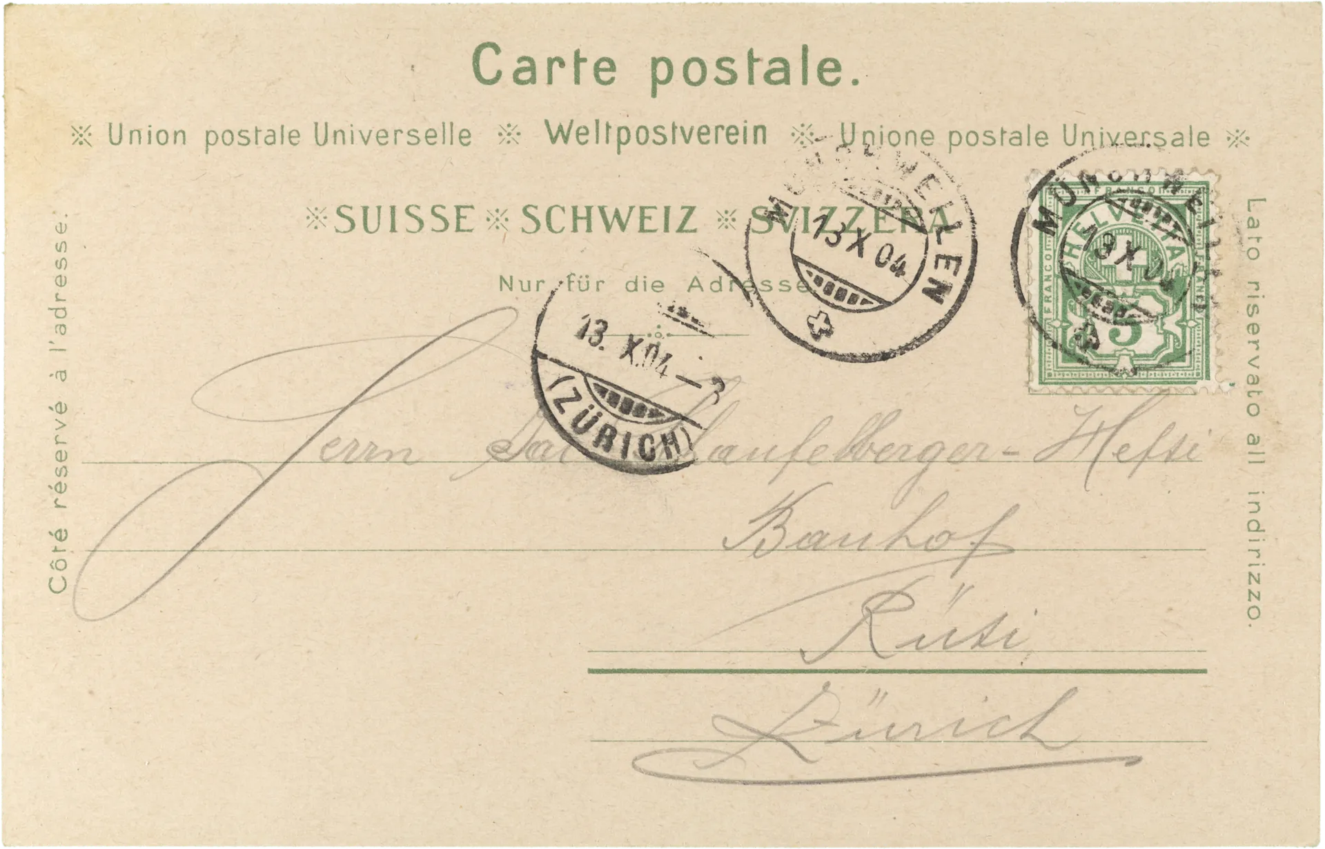 Gruss aus Münchwilen – Rückseite