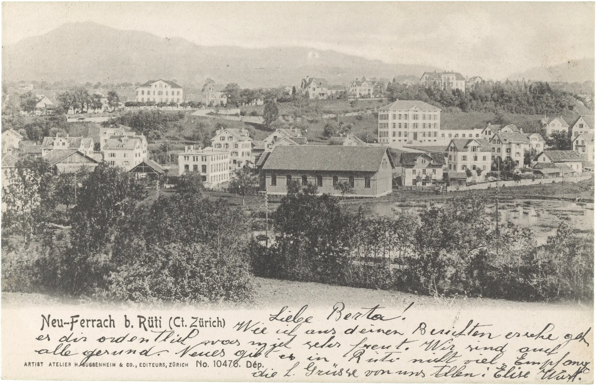 Neu-Ferrach b. Rüti (Ct. Zürich) – Vorderseite