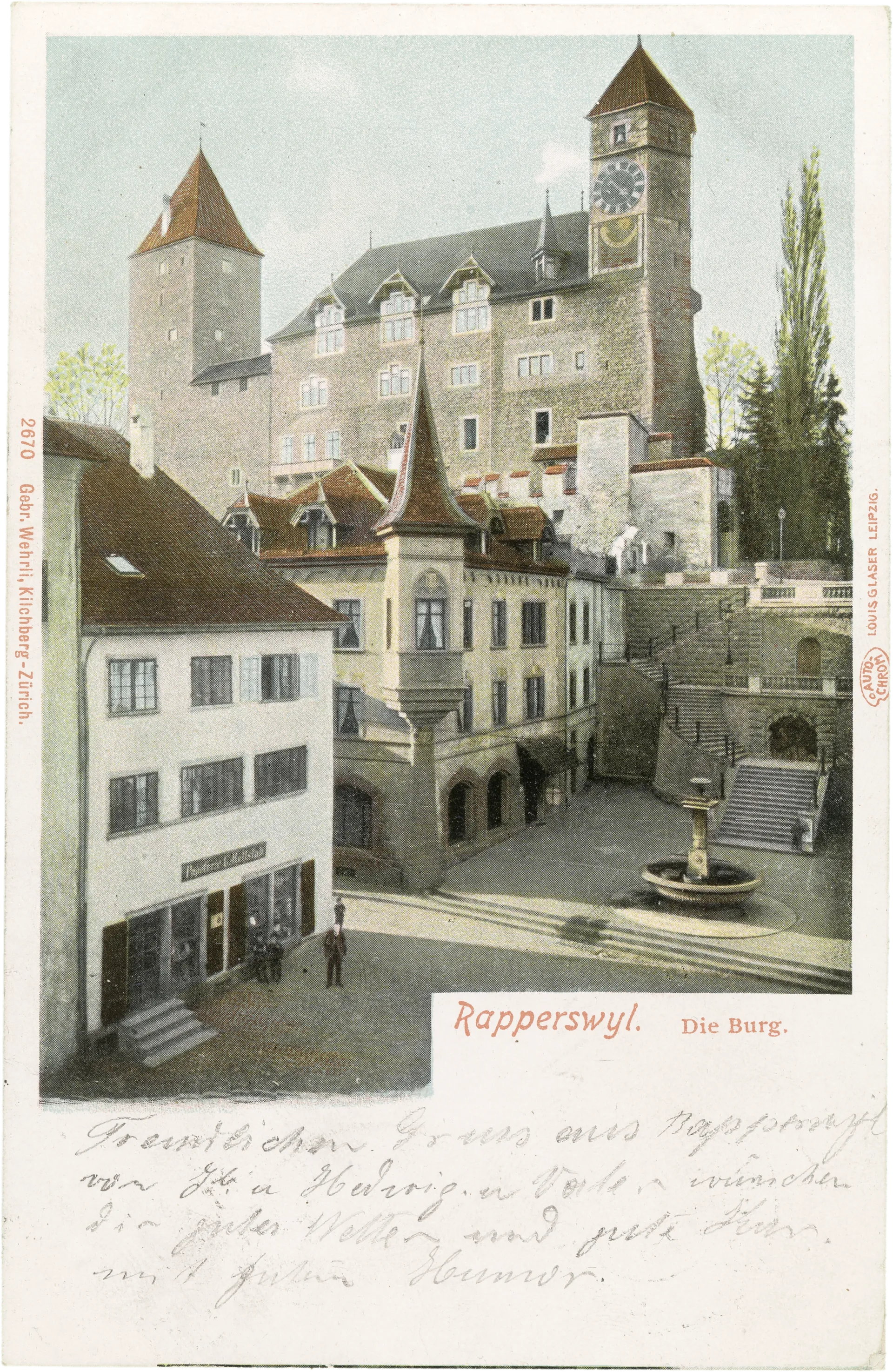 Rapperswyl. Die Burg – Vorderseite