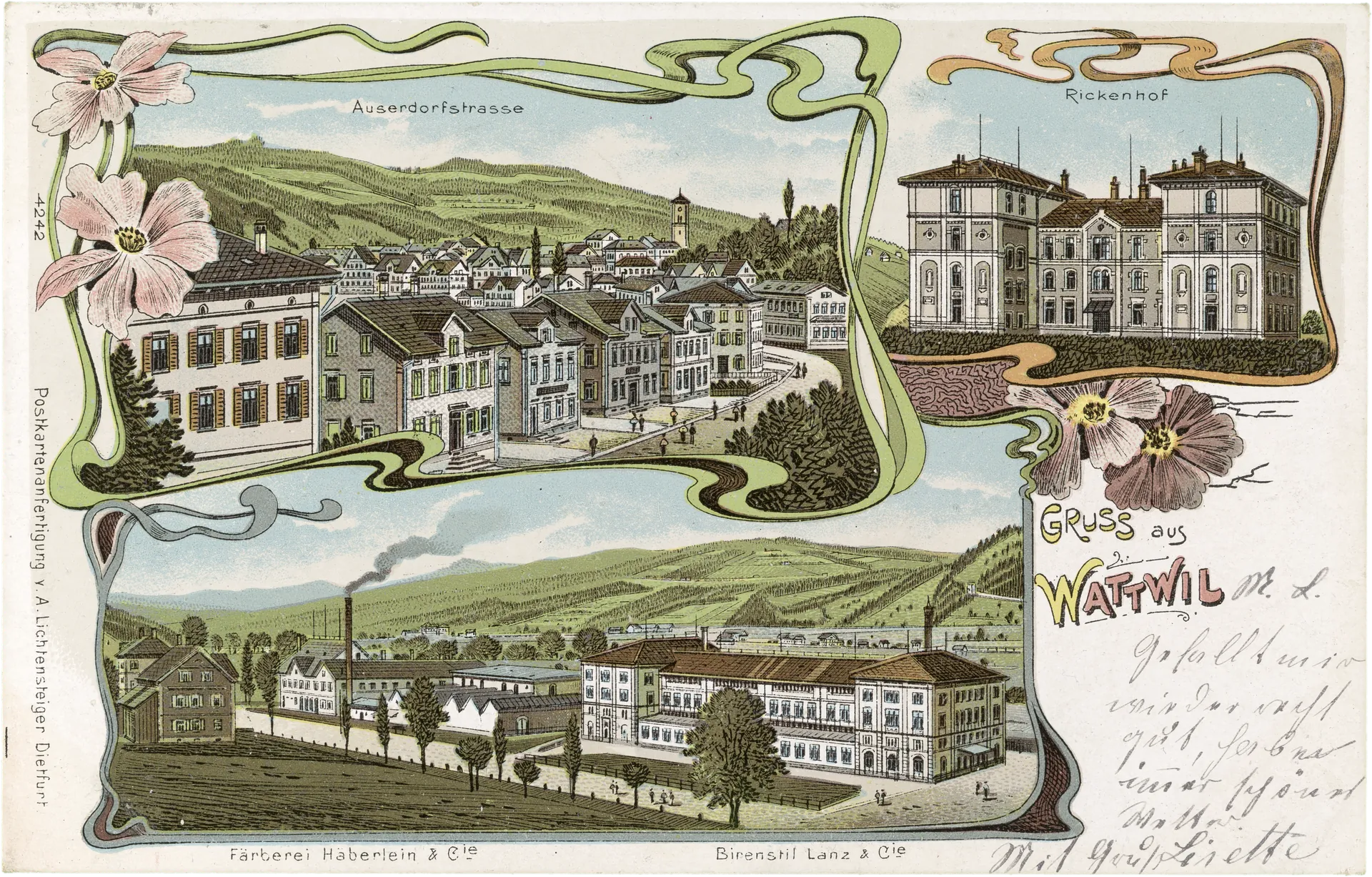 Gruss aus Wattwil – Vorderseite