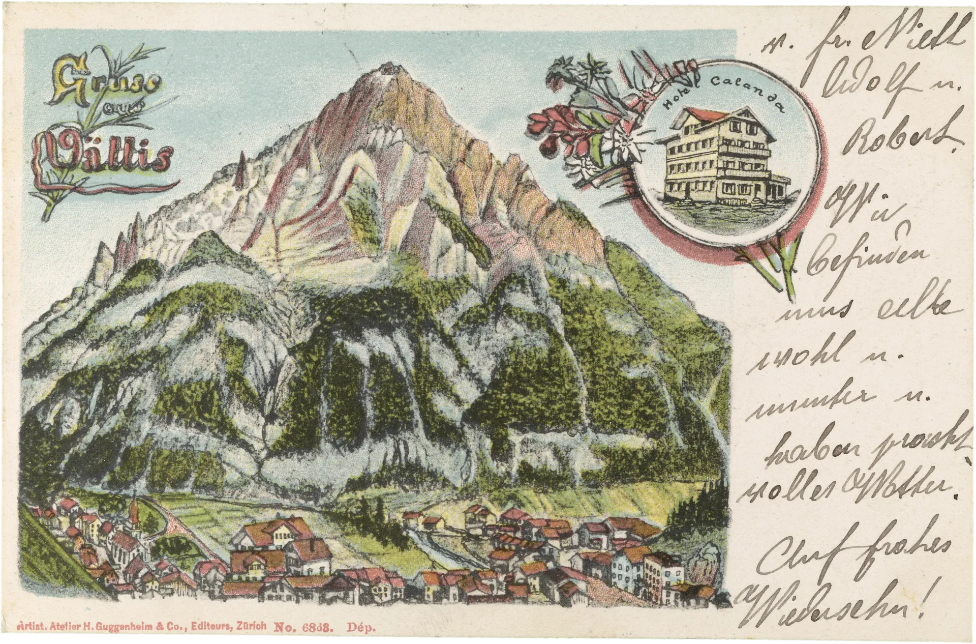 Gruss aus Vättis – Vorderseite