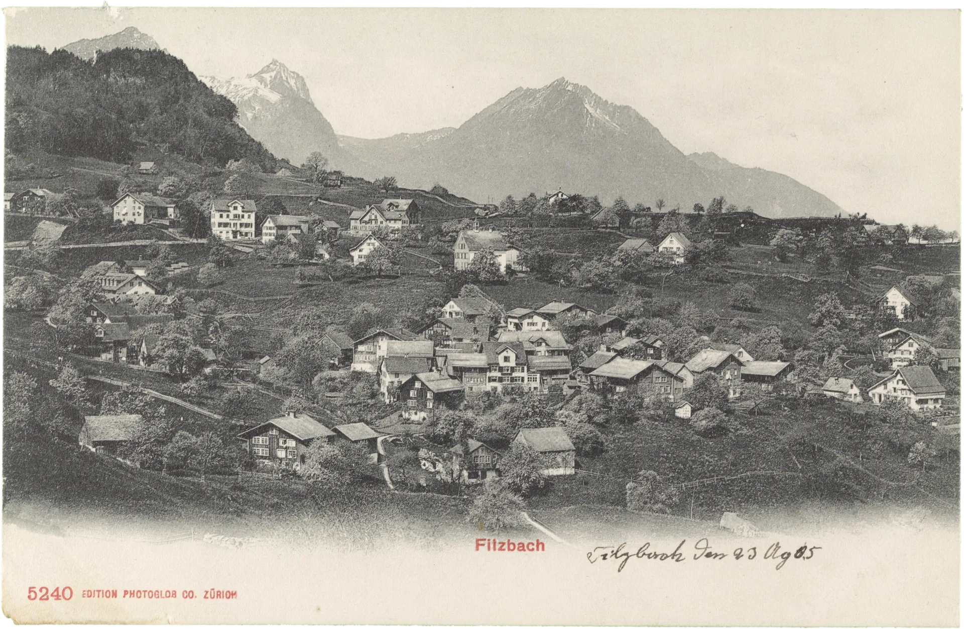 Filzbach – Vorderseite