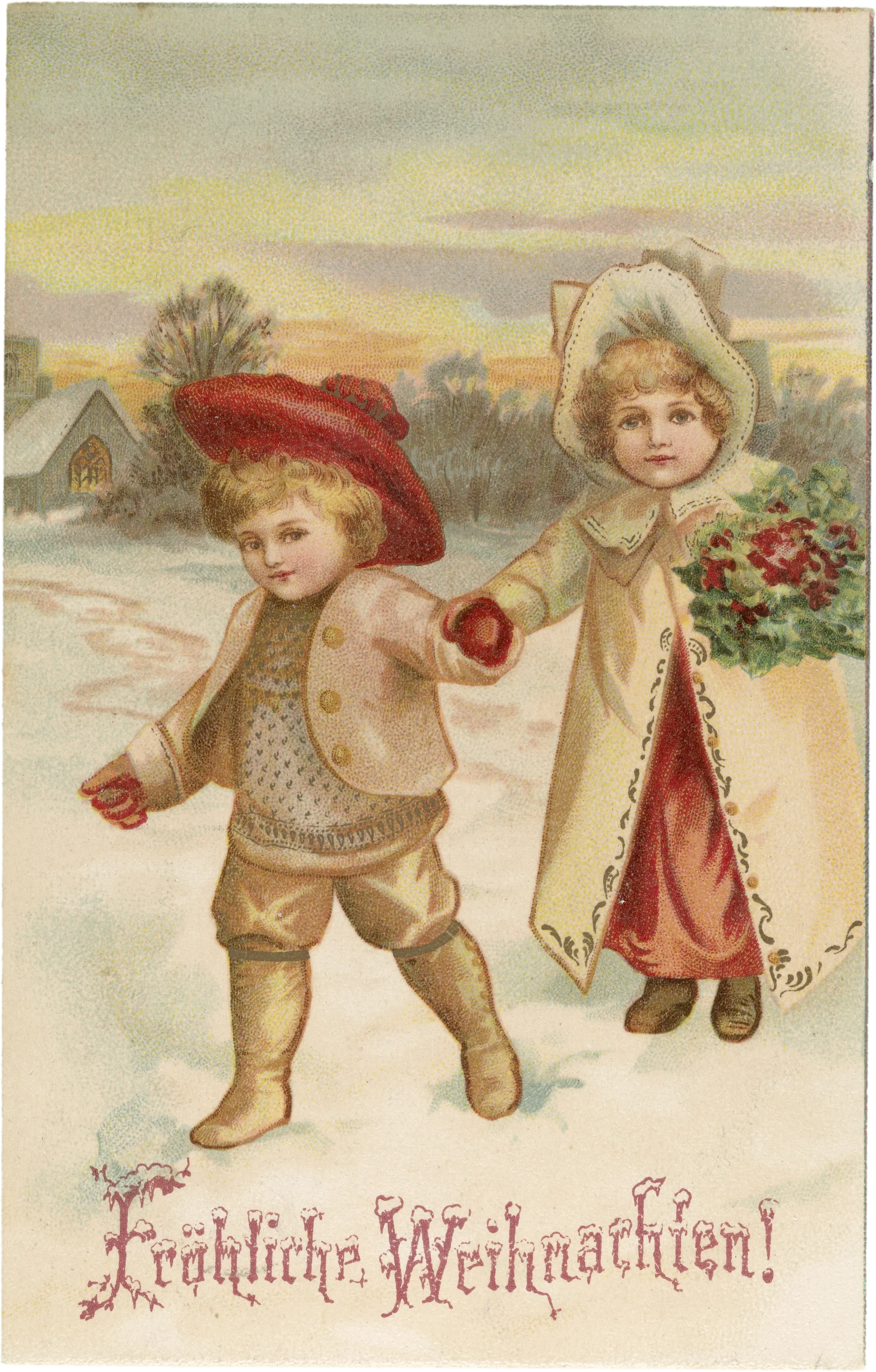 Fröhliche Weihnachten – Vorderseite