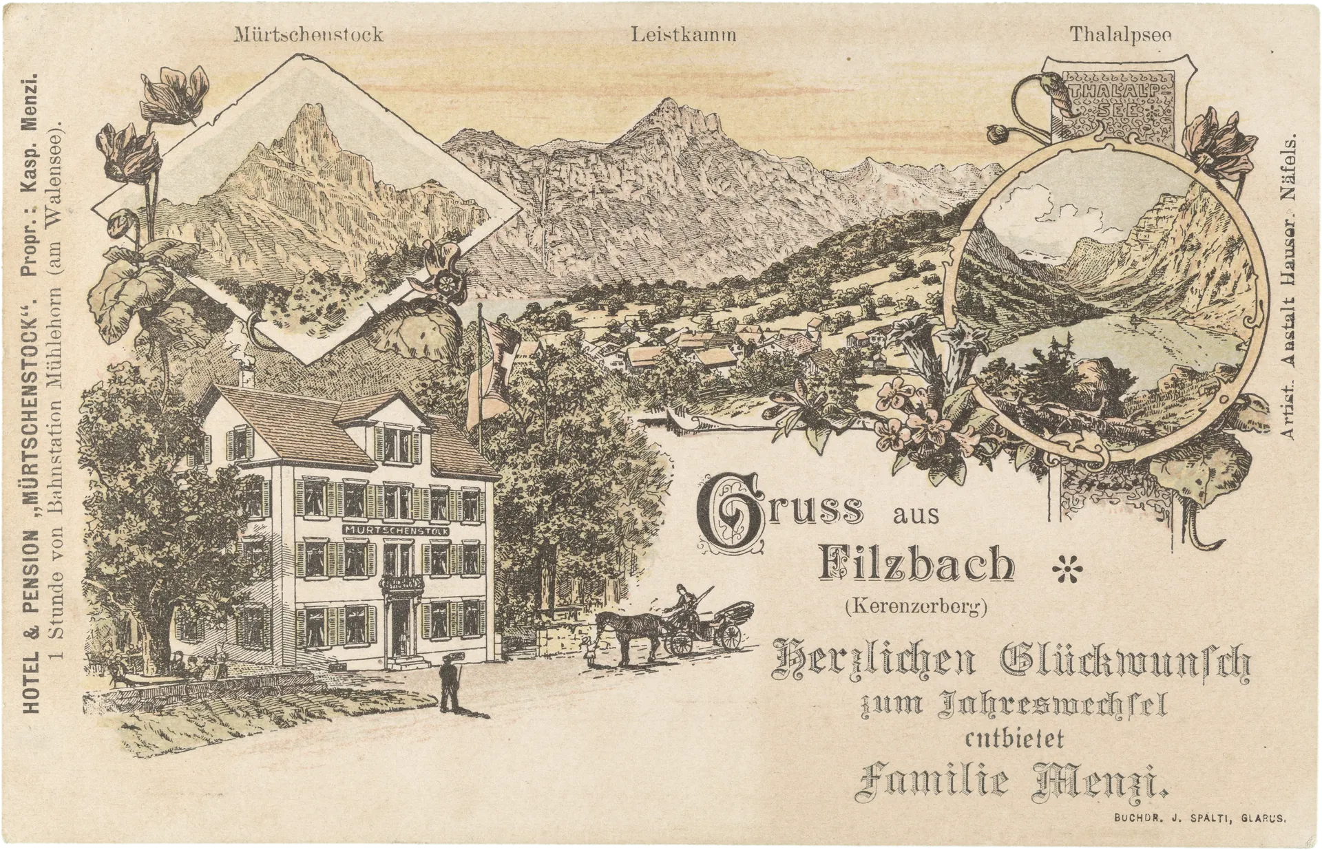 Gruss aus Filzbach (Kerenzerberg) – Vorderseite