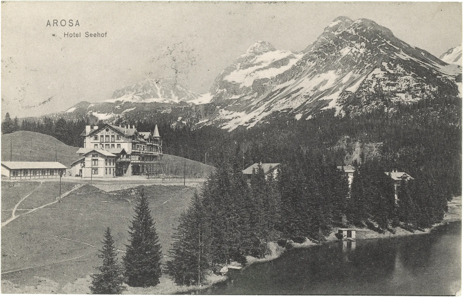 Arosa. Hotel Seehof – Vorderseite