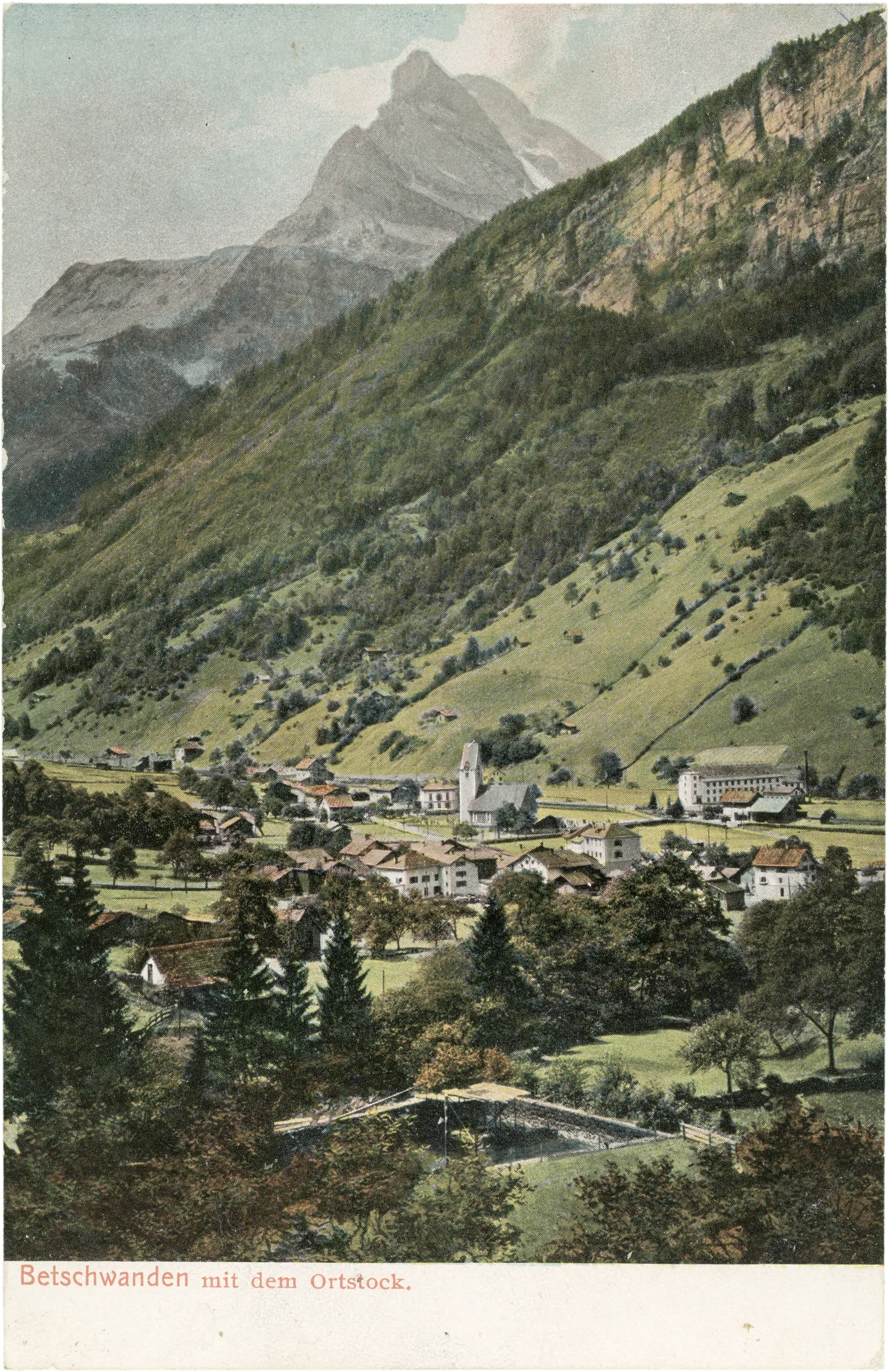 Betschwanden mit dem Ortstock – Vorderseite