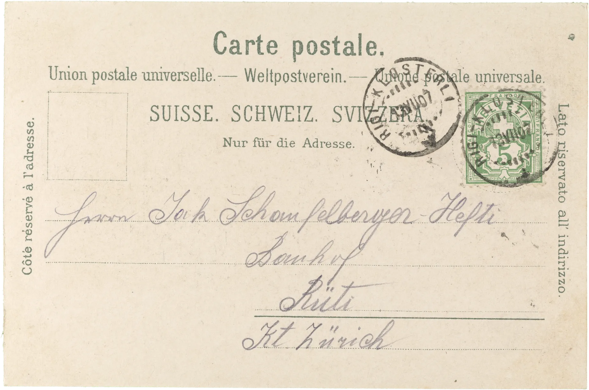 Rigi-Klösterli – Rückseite